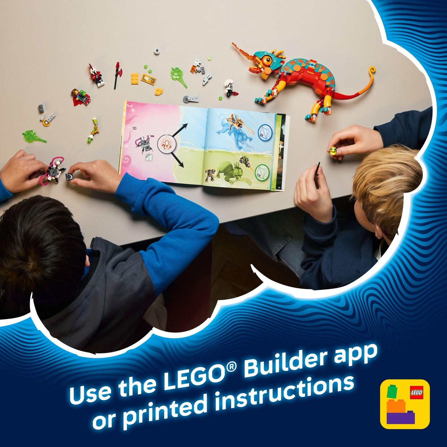 LEGO DREAMZzz Mateo’s Fire Chameleon (71492) – 2 Build Modes, 443 Pieces, Ages 7+