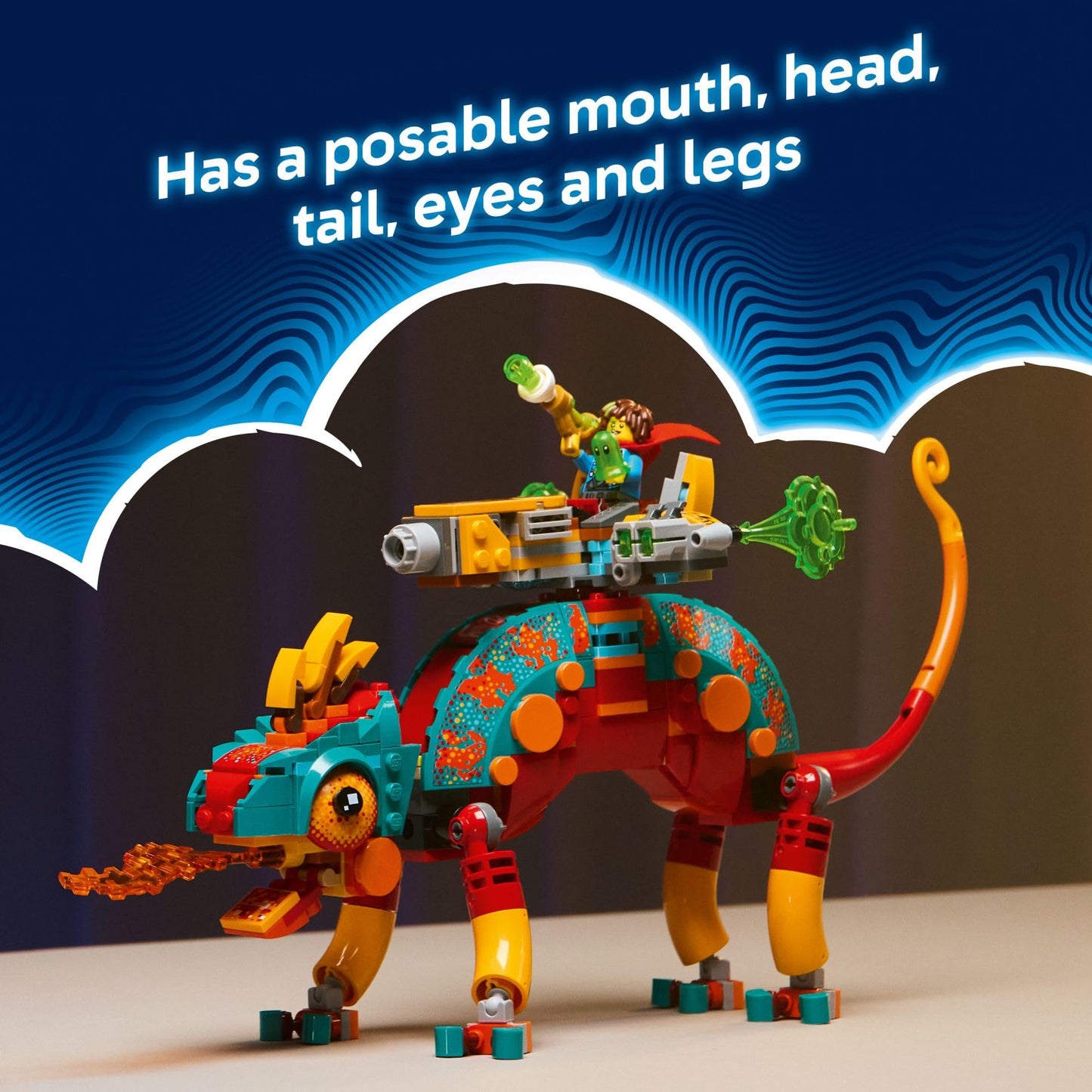 LEGO DREAMZzz Mateo’s Fire Chameleon (71492) – 2 Build Modes, 443 Pieces, Ages 7+