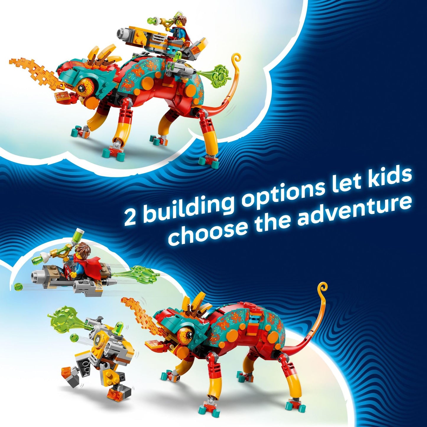 LEGO DREAMZzz Mateo’s Fire Chameleon (71492) – 2 Build Modes, 443 Pieces, Ages 7+