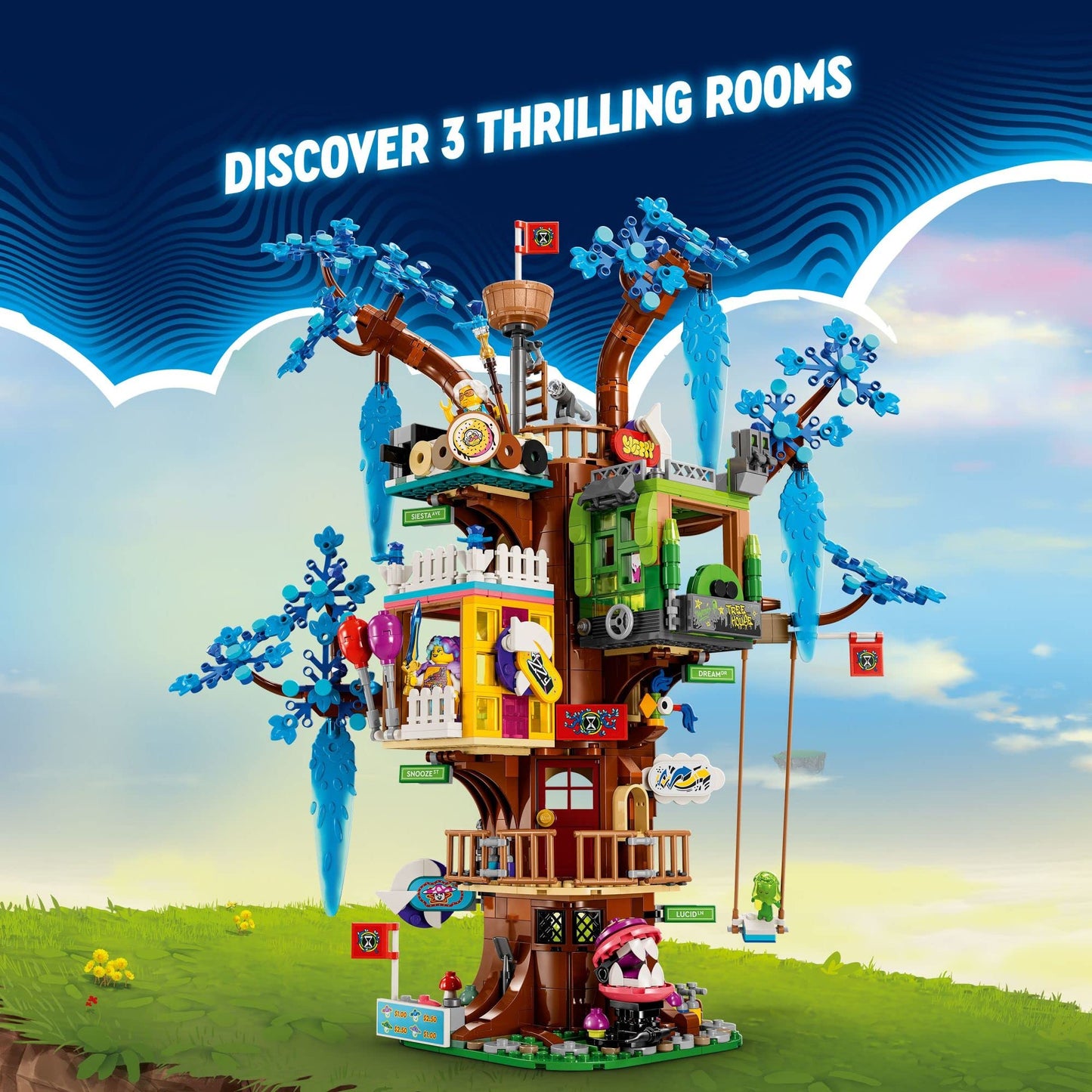 LEGO DREAMZzz Fantastical Tree House 71461 – 3 Detailed Rooms with Mrs. Castillo, Izzie, Mateo & Night Hunter