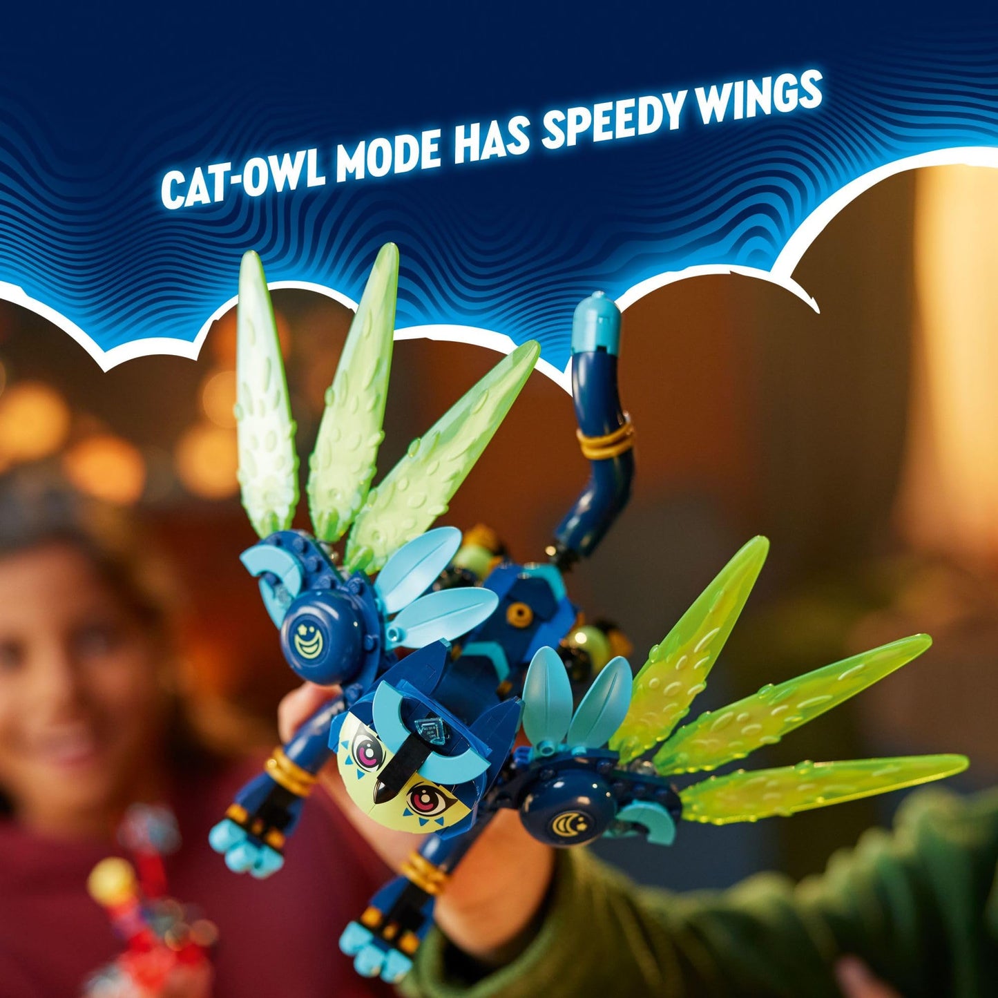 LEGO DREAMZzz Zoey and Zian the Cat-Owl (71476) – TV Show Inspired Animal Toy Building Set for Ages 9+