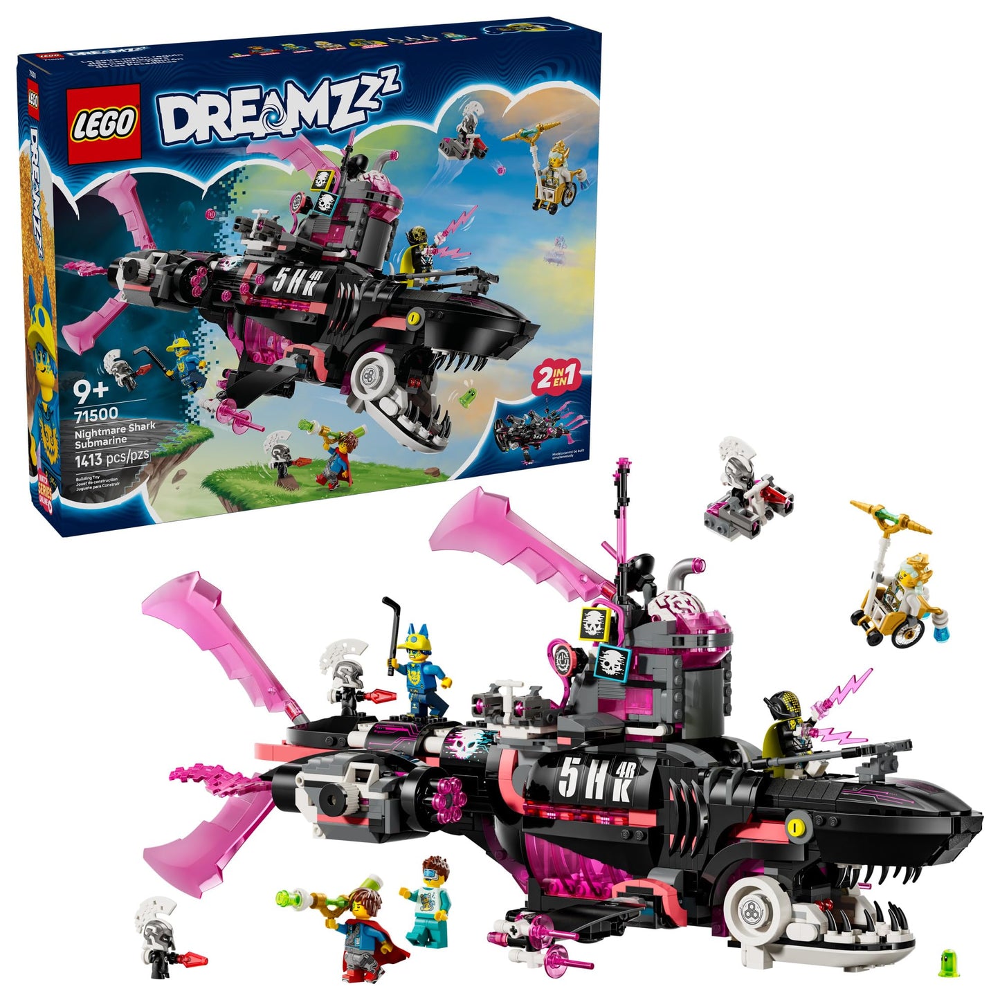 LEGO DREAMZzz Nightmare Shark Submarine 71500 – Creative Build & Adventure Play