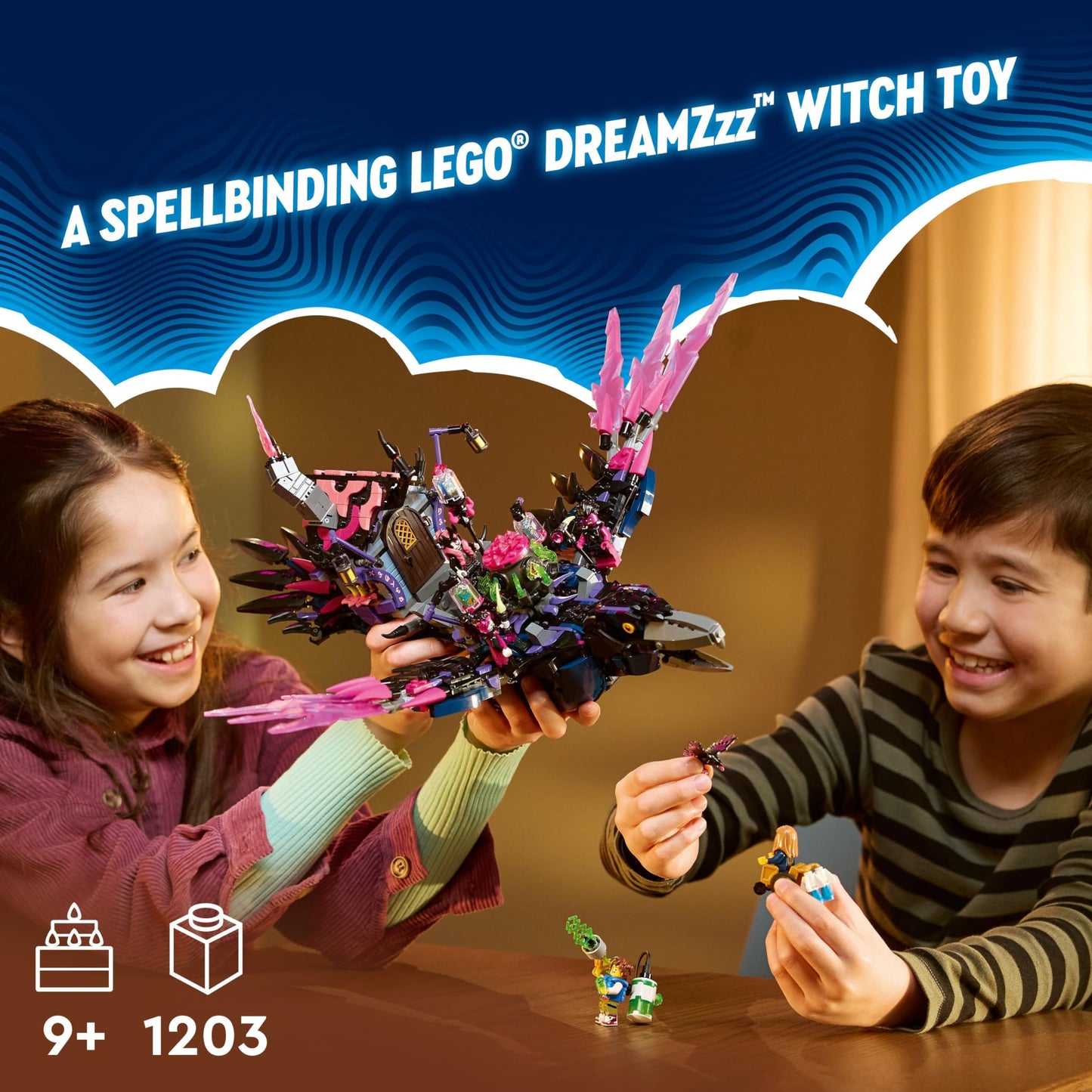 LEGO DREAMZzz The Never Witch's Midnight Raven (71478) – 1,203-Piece Building Set