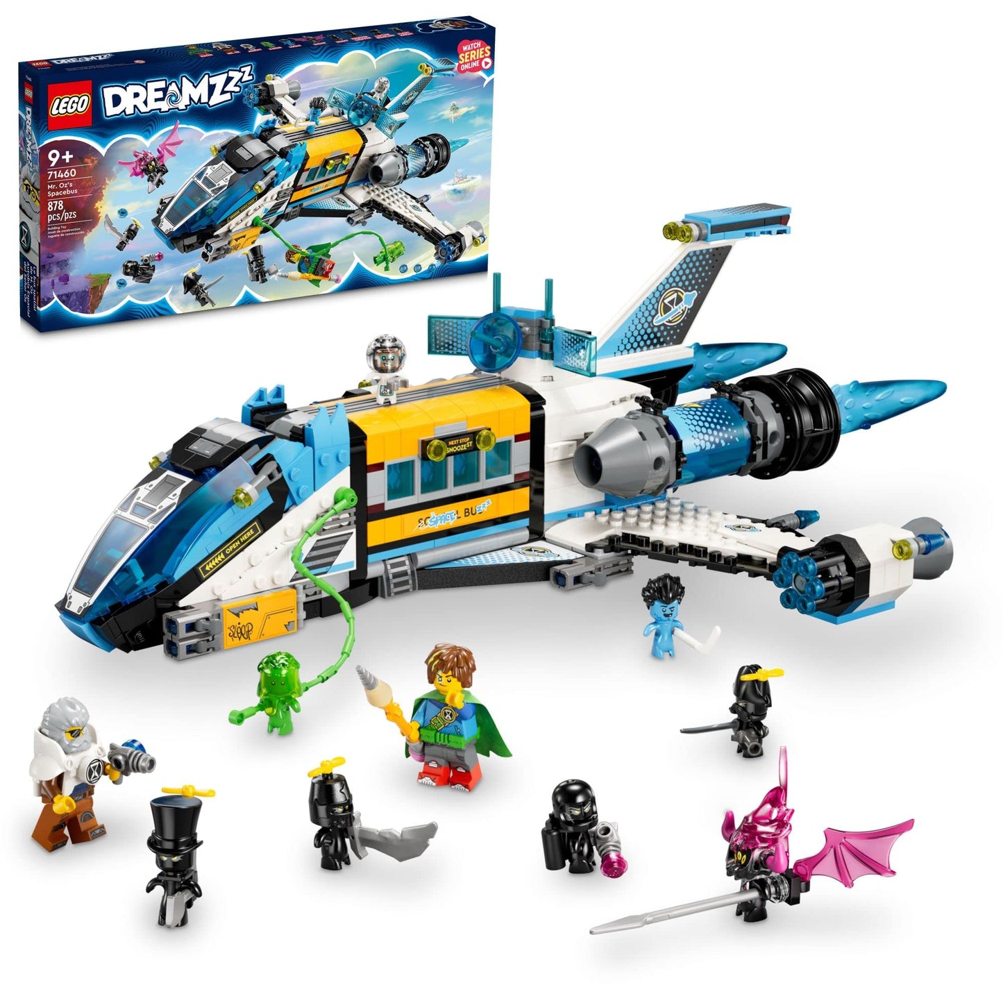 LEGO DREAMZzz Mr. Oz’s Spacebus (71460) – Space Shuttle School Bus Building Set for Kids 9+
