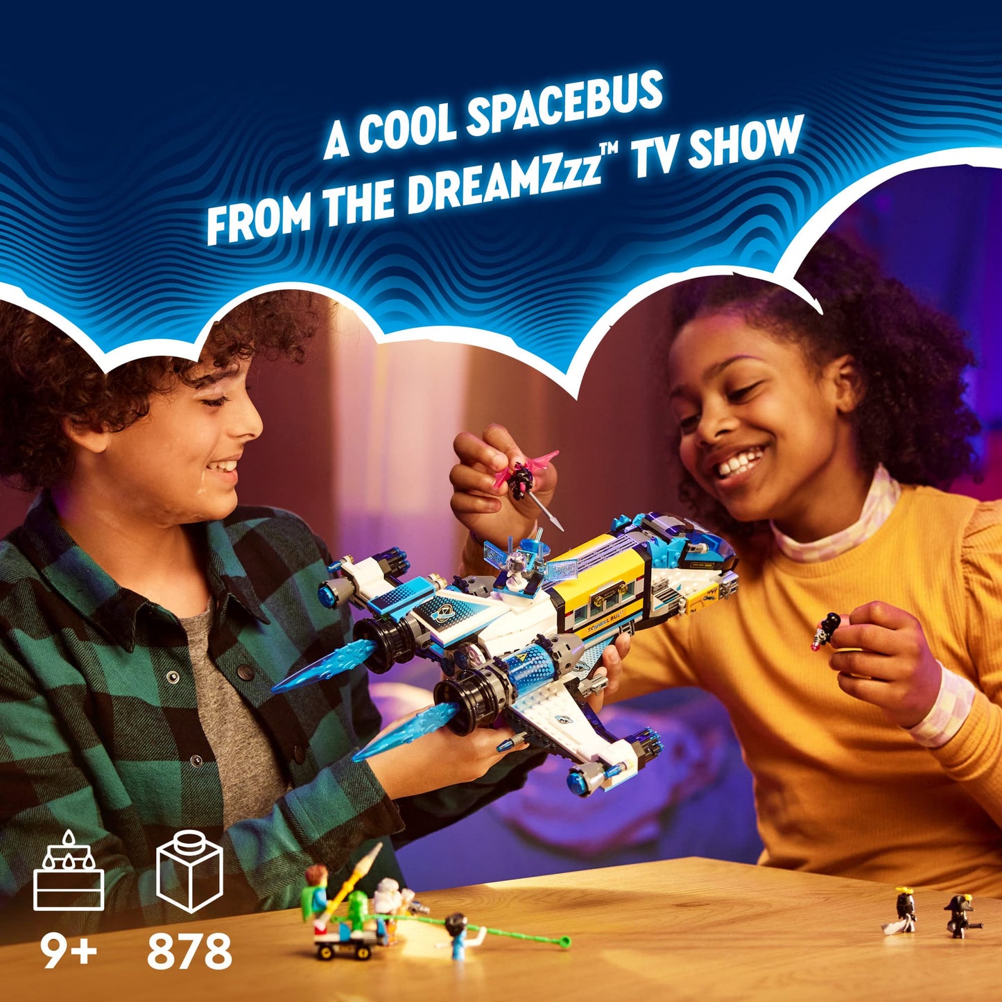 LEGO DREAMZzz Mr. Oz’s Spacebus (71460) – Space Shuttle School Bus Building Set for Kids 9+