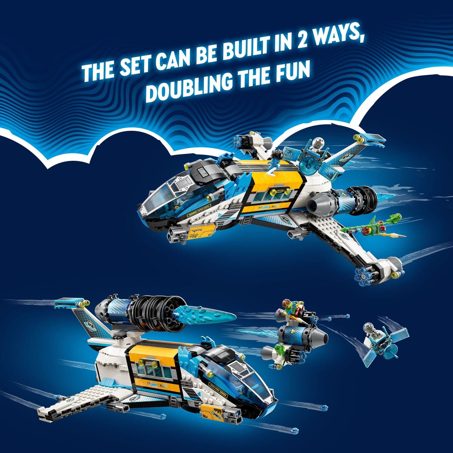 LEGO DREAMZzz Mr. Oz’s Spacebus (71460) – Space Shuttle School Bus Building Set for Kids 9+