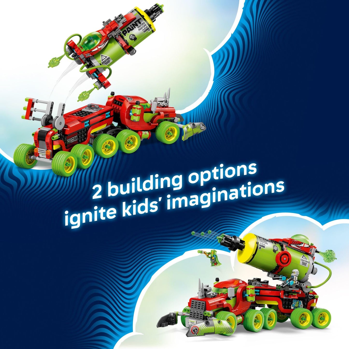 LEGO DREAMZzz Mateo’s Spray Paint Truck (71499) – 929-Piece Playset for Kids 9+
