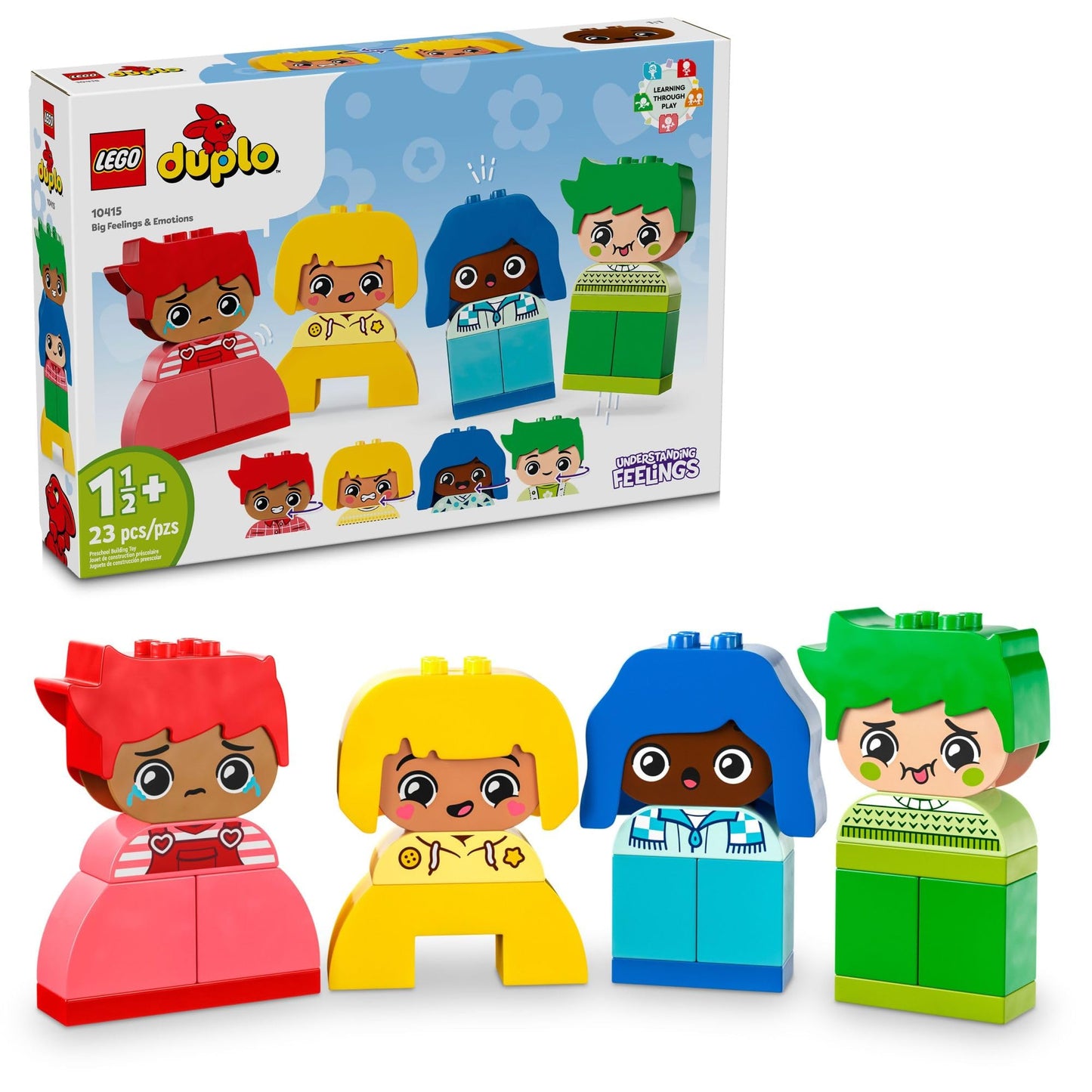 LEGO DUPLO My First Big Feelings & Emotions 10415 – Interactive Toddler Building Toy