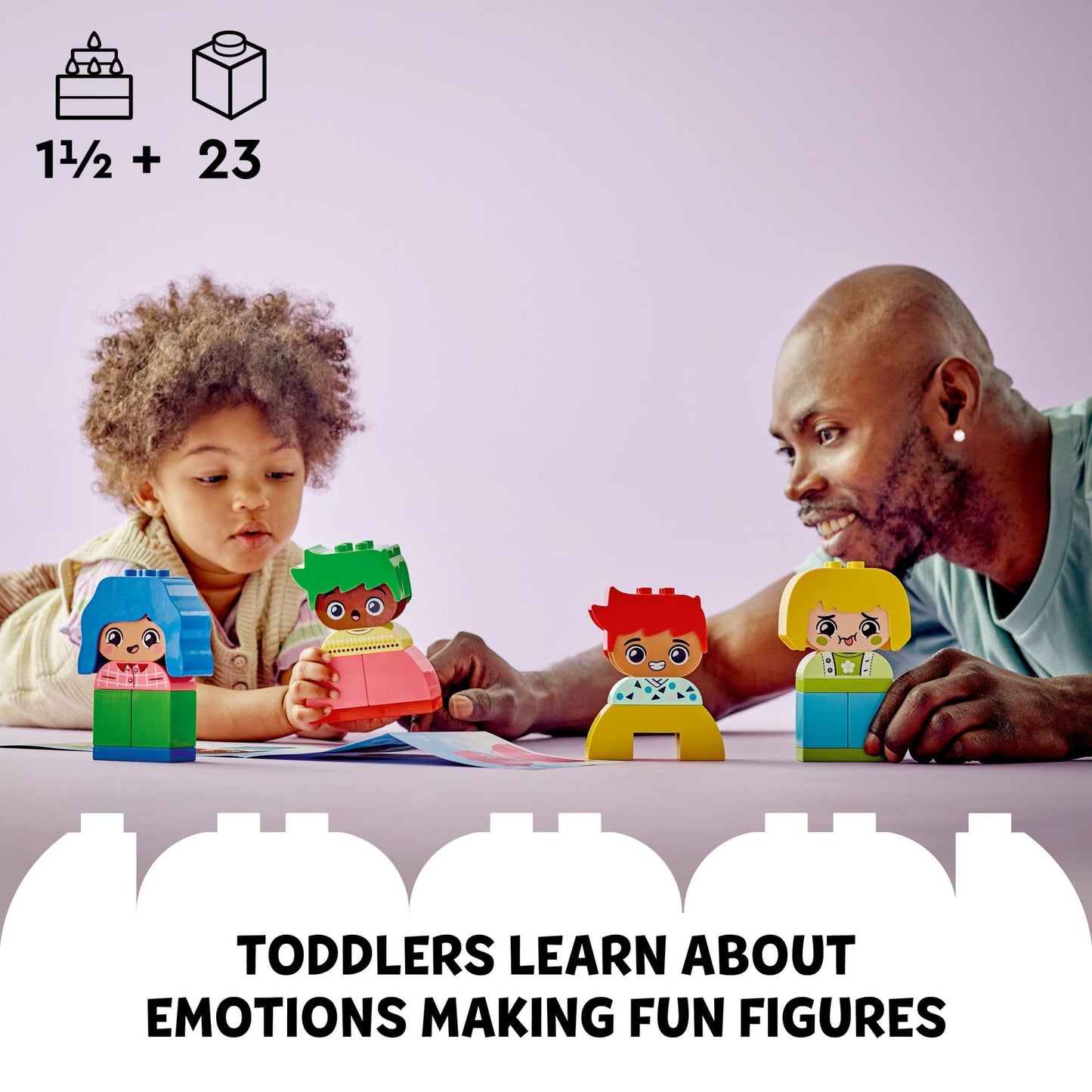 LEGO DUPLO My First Big Feelings & Emotions 10415 – Interactive Toddler Building Toy