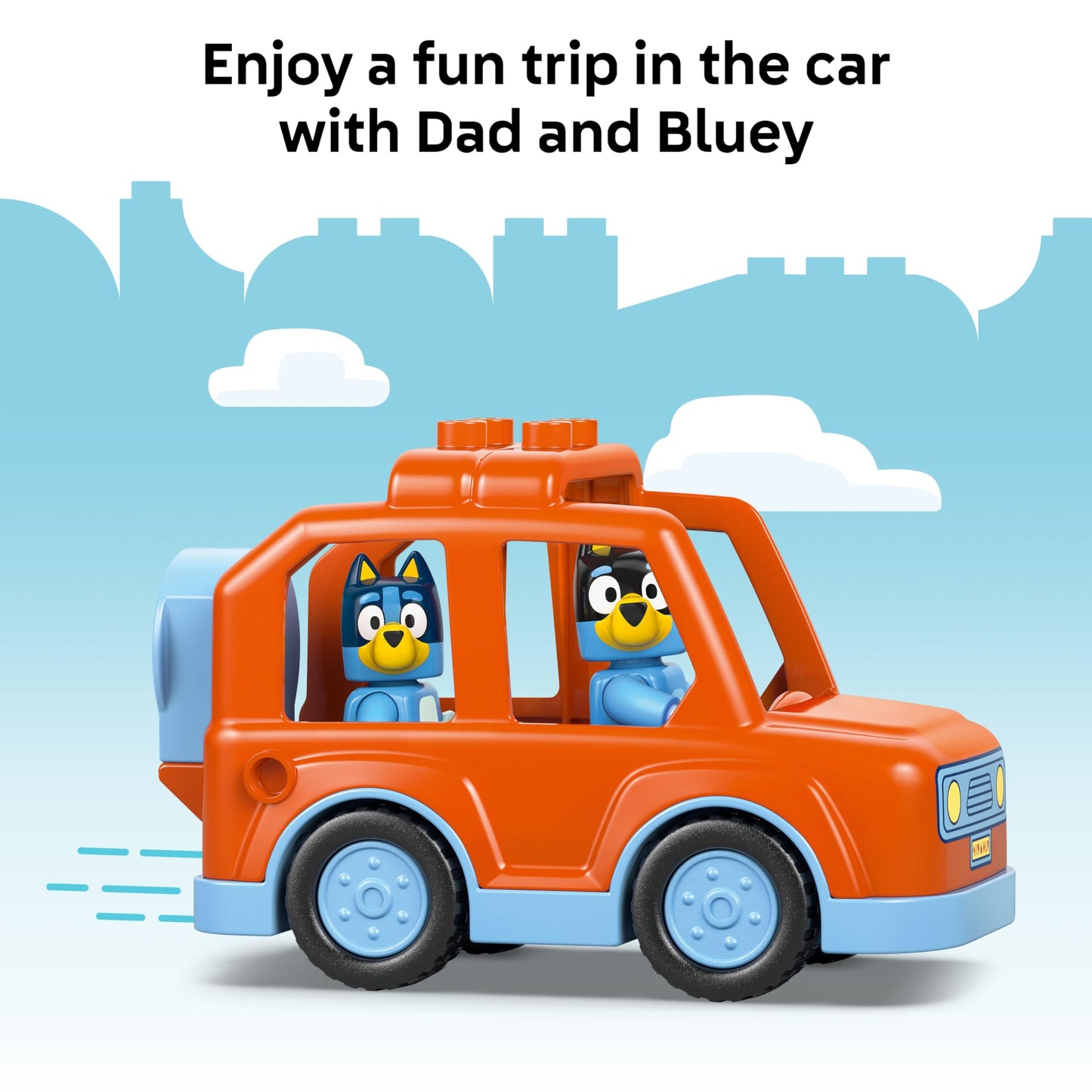 LEGO DUPLO Bluey Ice Cream Trip with Bluey – Toddler Toy Set 2+ (10458)