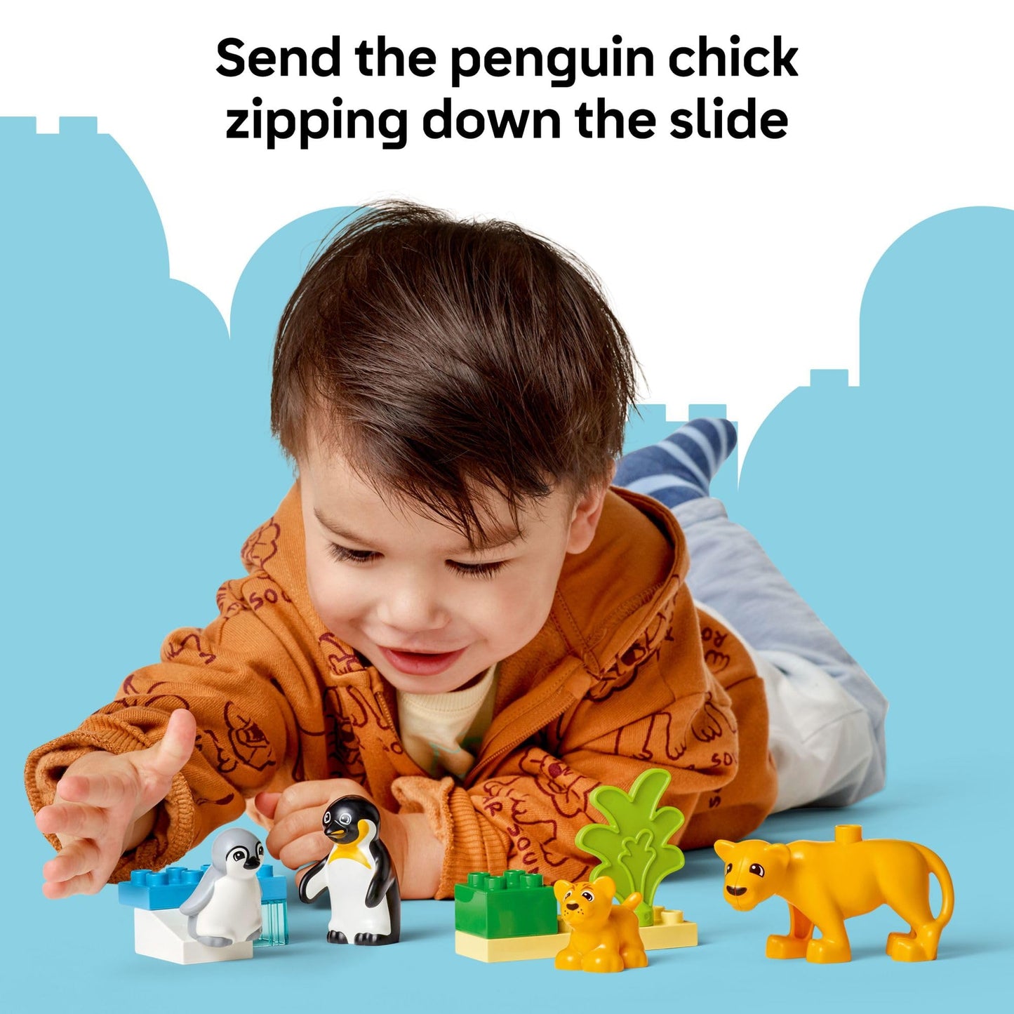 LEGO DUPLO Town Wild Animal Families Penguins & Lions Playset 10442 – 2+ Educational Toy