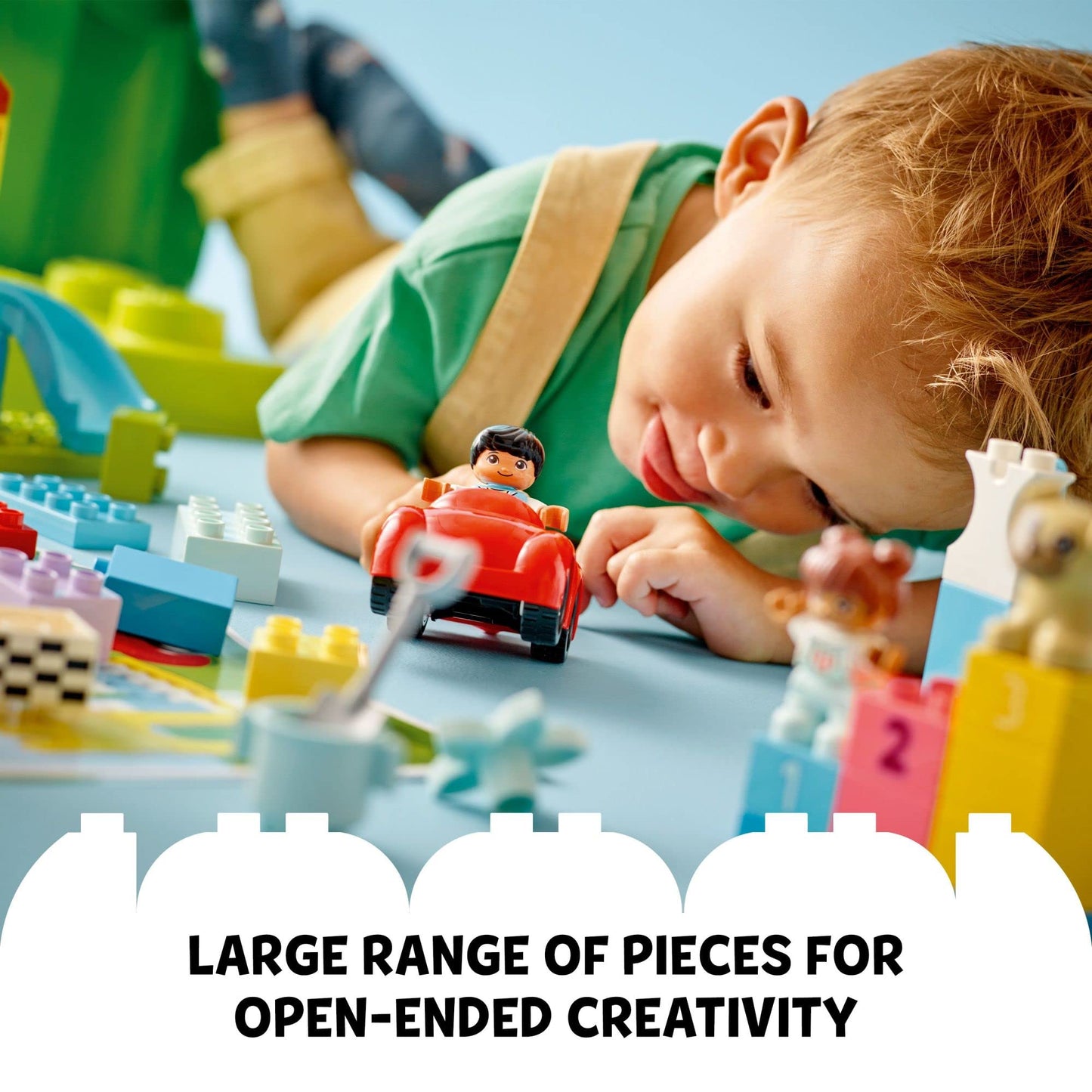 LEGO DUPLO Classic Deluxe Brick Box 10914 – Creative Starter Set for Toddlers (85 Pieces)