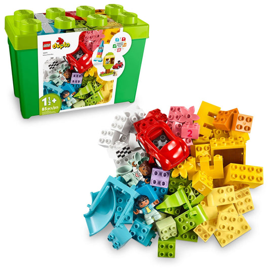 LEGO DUPLO Classic Deluxe Brick Box 10914 – Creative Starter Set for Toddlers (85 Pieces)