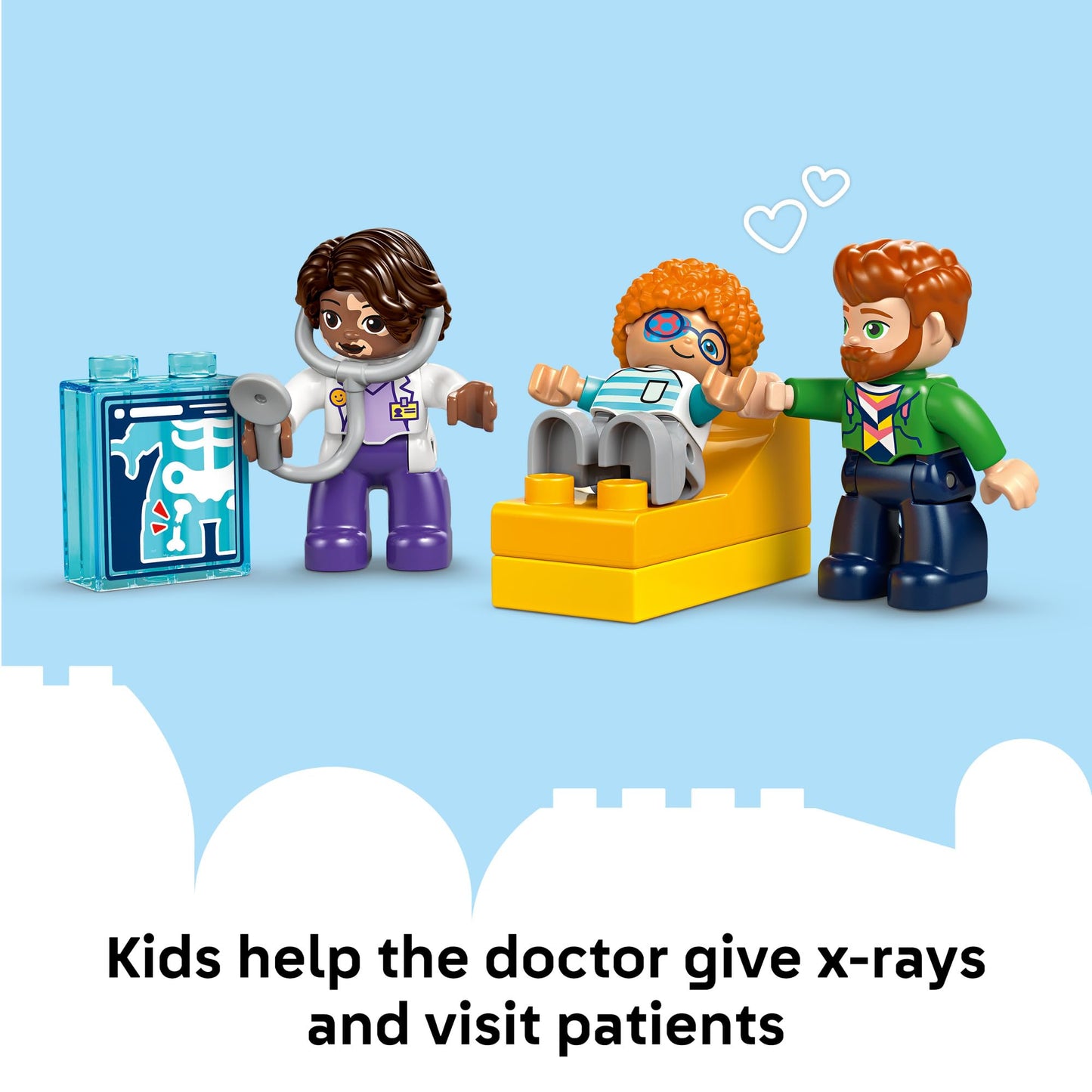LEGO DUPLO Town First Time Visit with Doctor Office Building Playset 10449 – Ages 2+