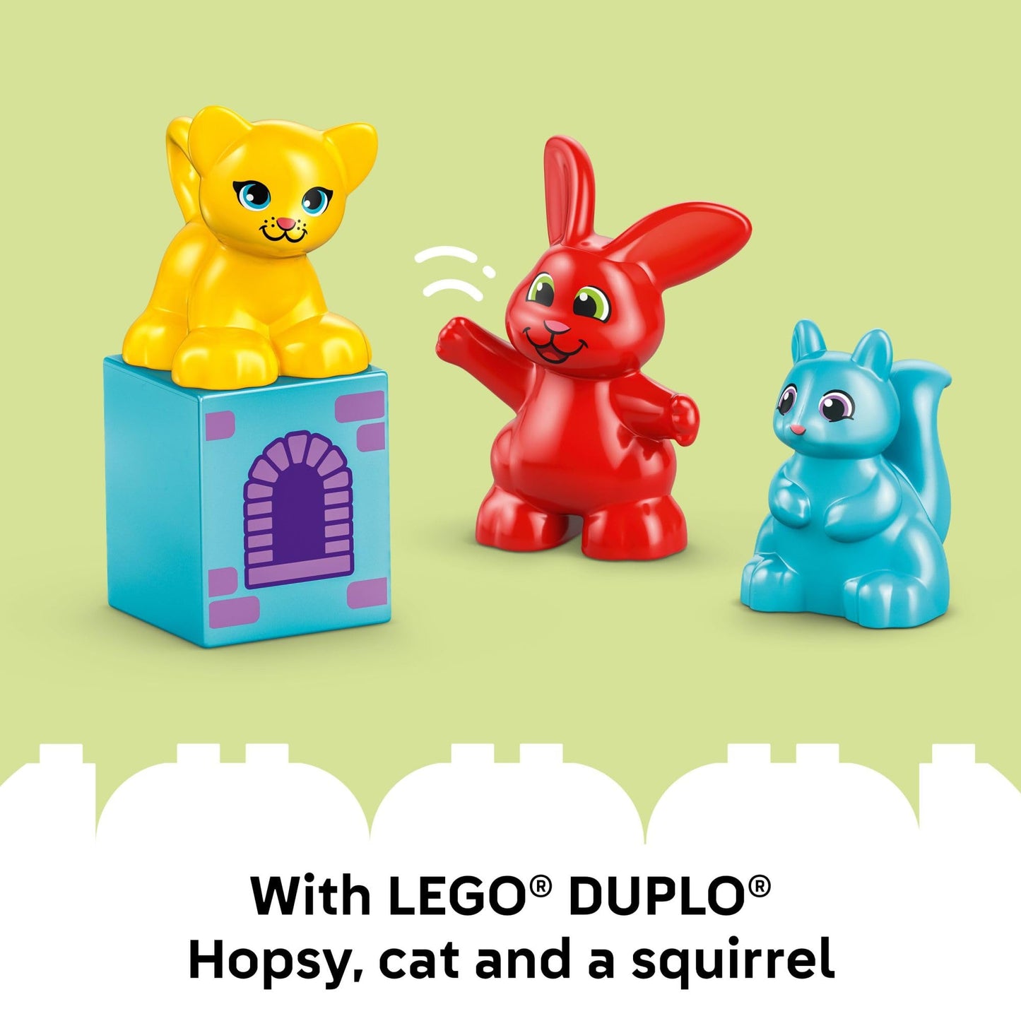 LEGO DUPLO Hopsy's Castle Game 10450 – 2-in-1 Toddler Board Game & Pretend Play Set