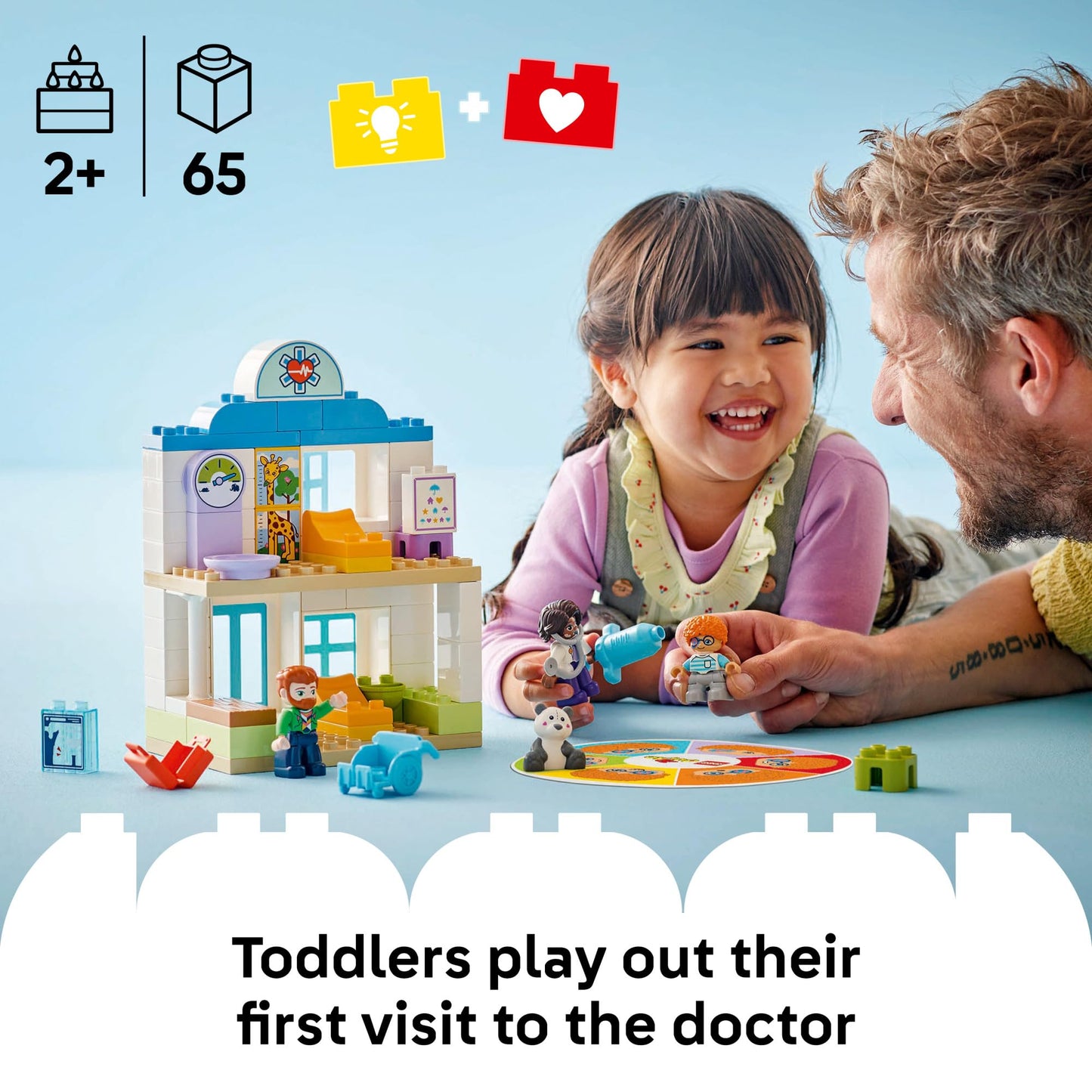 LEGO DUPLO Town First Time Visit with Doctor Office Building Playset 10449 – Ages 2+