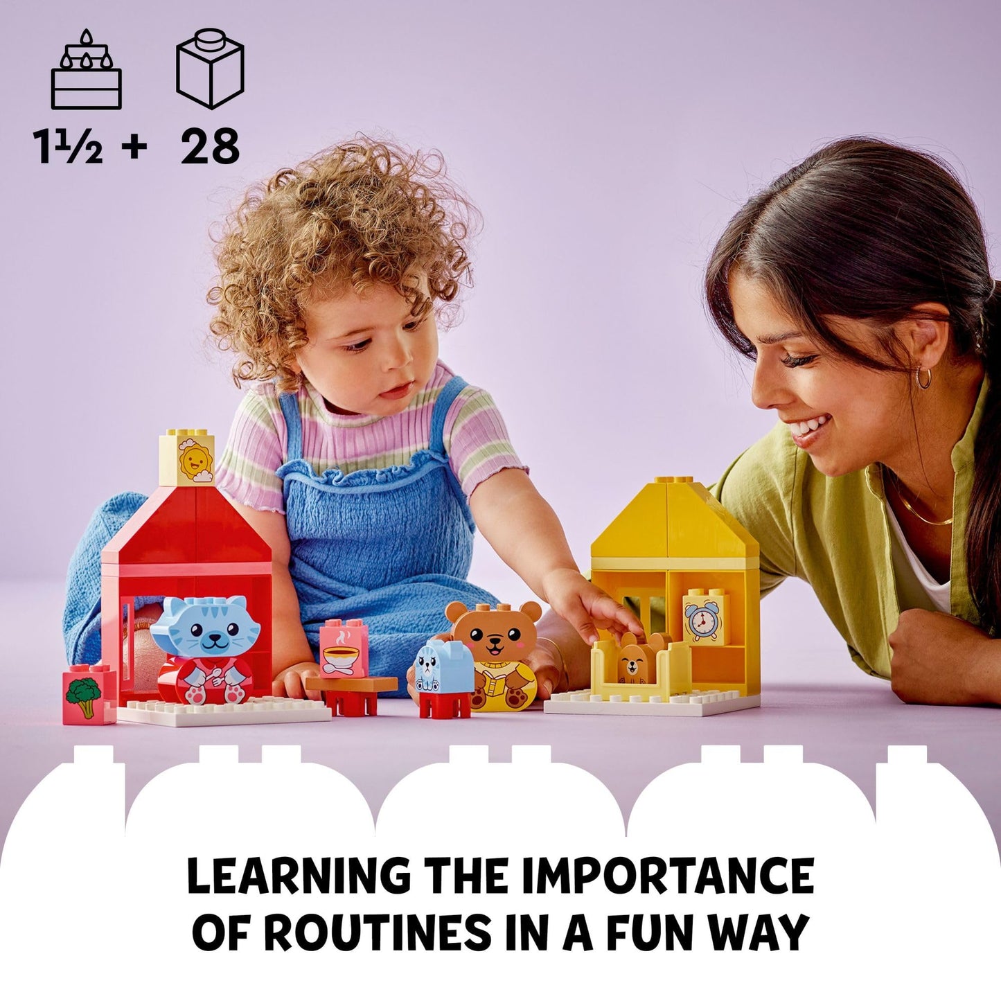 LEGO DUPLO My First Daily Routines: Eating & Bedtime (10414) – Social & Emotional Play for Toddlers