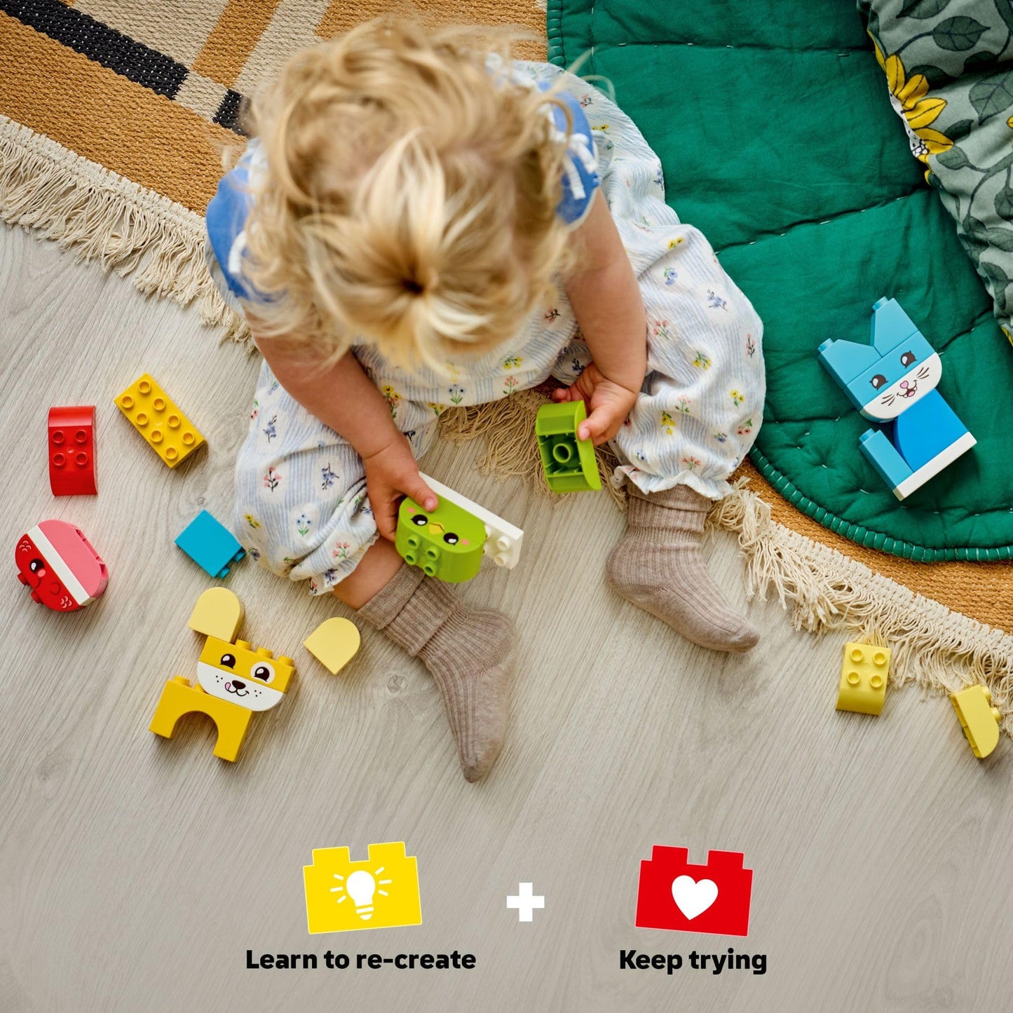 LEGO DUPLO My First 3 in 1 Creative Cute Pets (10477) – 24-Piece Toddler Building Toy