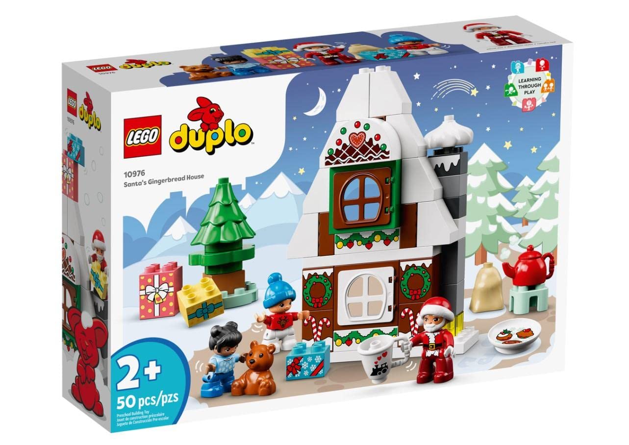 LEGO DUPLO Santa’s Gingerbread House 10976 – Christmas Toy for Ages 2+