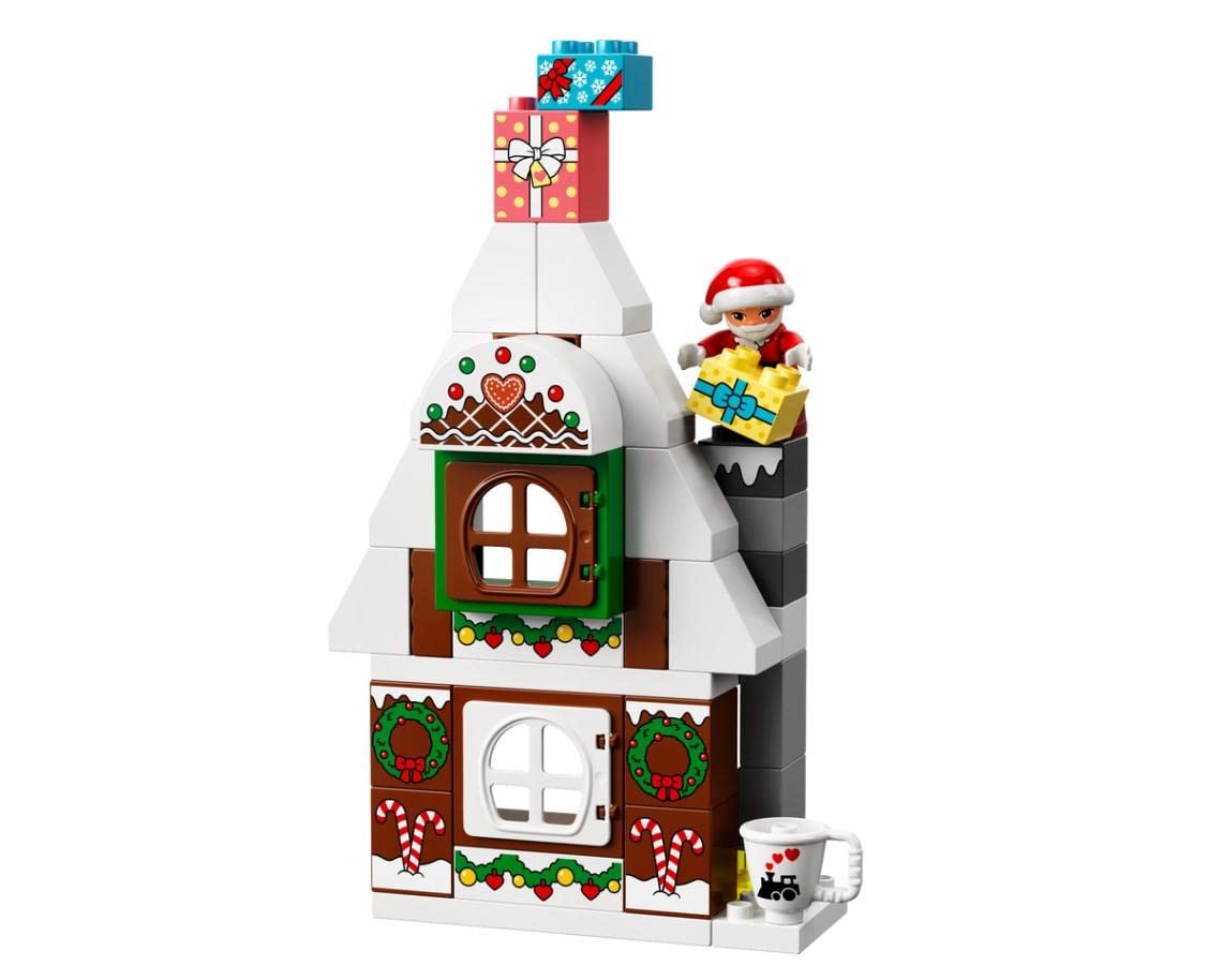 LEGO DUPLO Santa’s Gingerbread House 10976 – Christmas Toy for Ages 2+