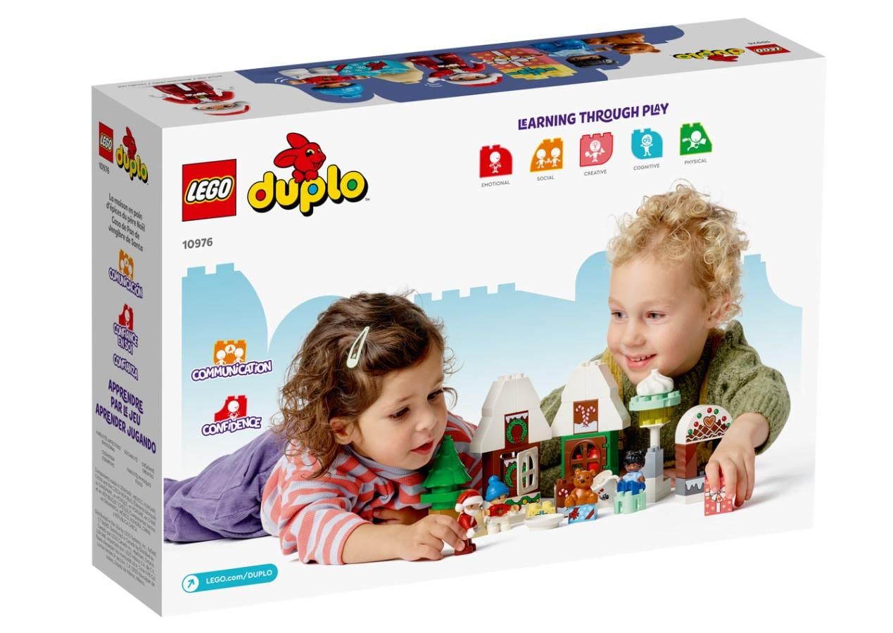 LEGO DUPLO Santa’s Gingerbread House 10976 – Christmas Toy for Ages 2+