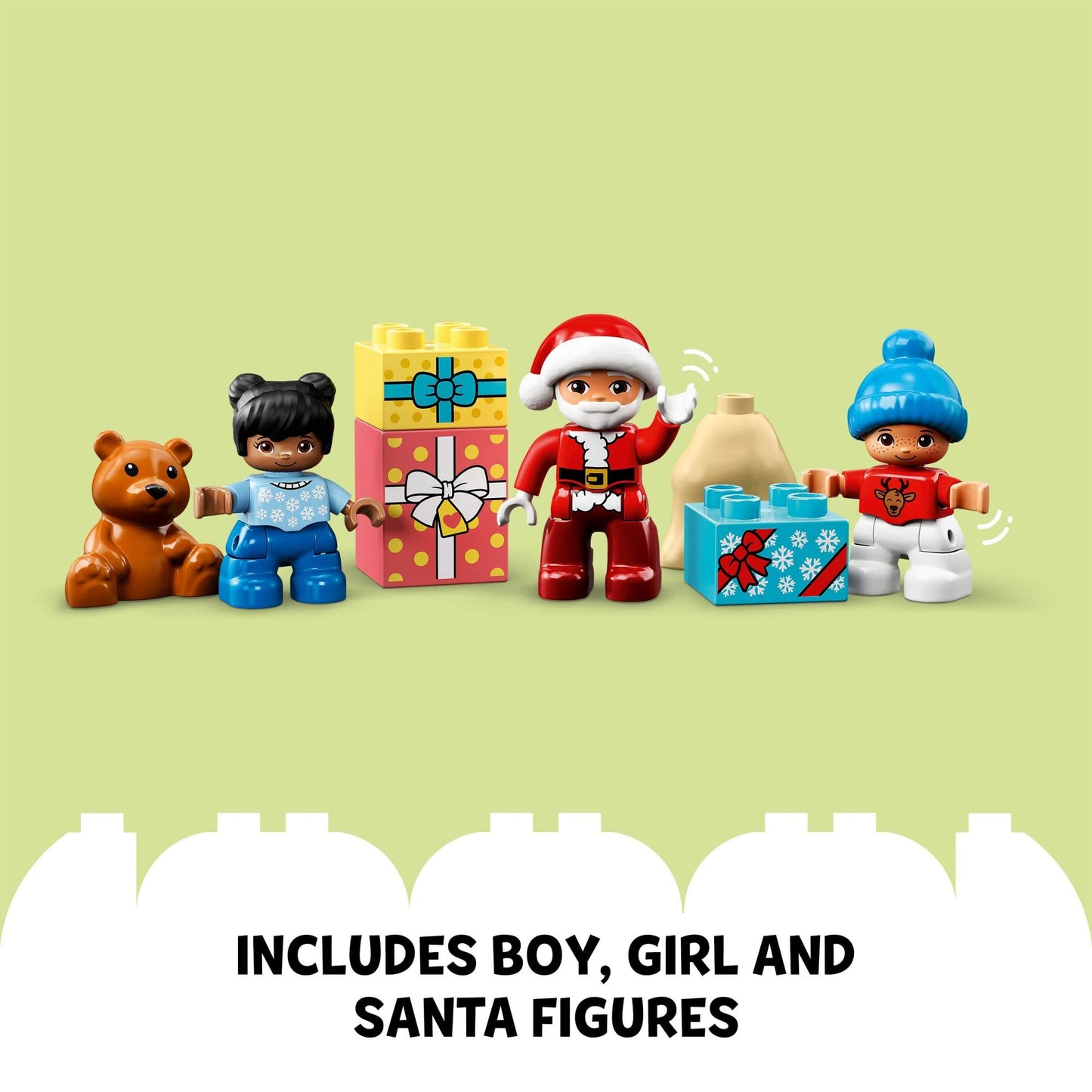 LEGO DUPLO Santa's Gingerbread House 10976 – Christmas Toy for Toddlers (2+)