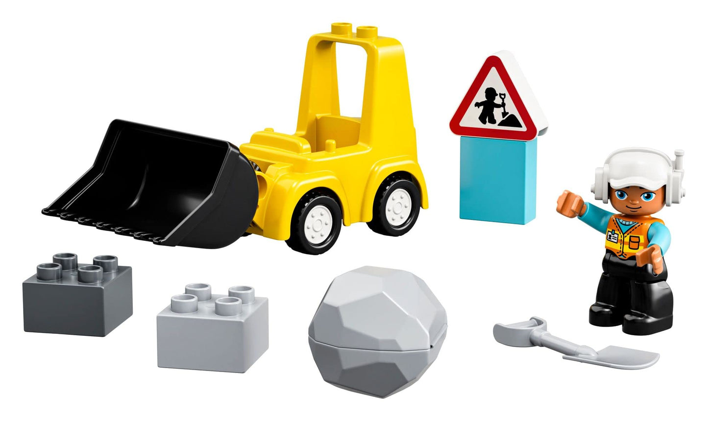 LEGO DUPLO Town Bulldozer Construction Vehicle 10930 – Early Development Toy for Toddlers 2+