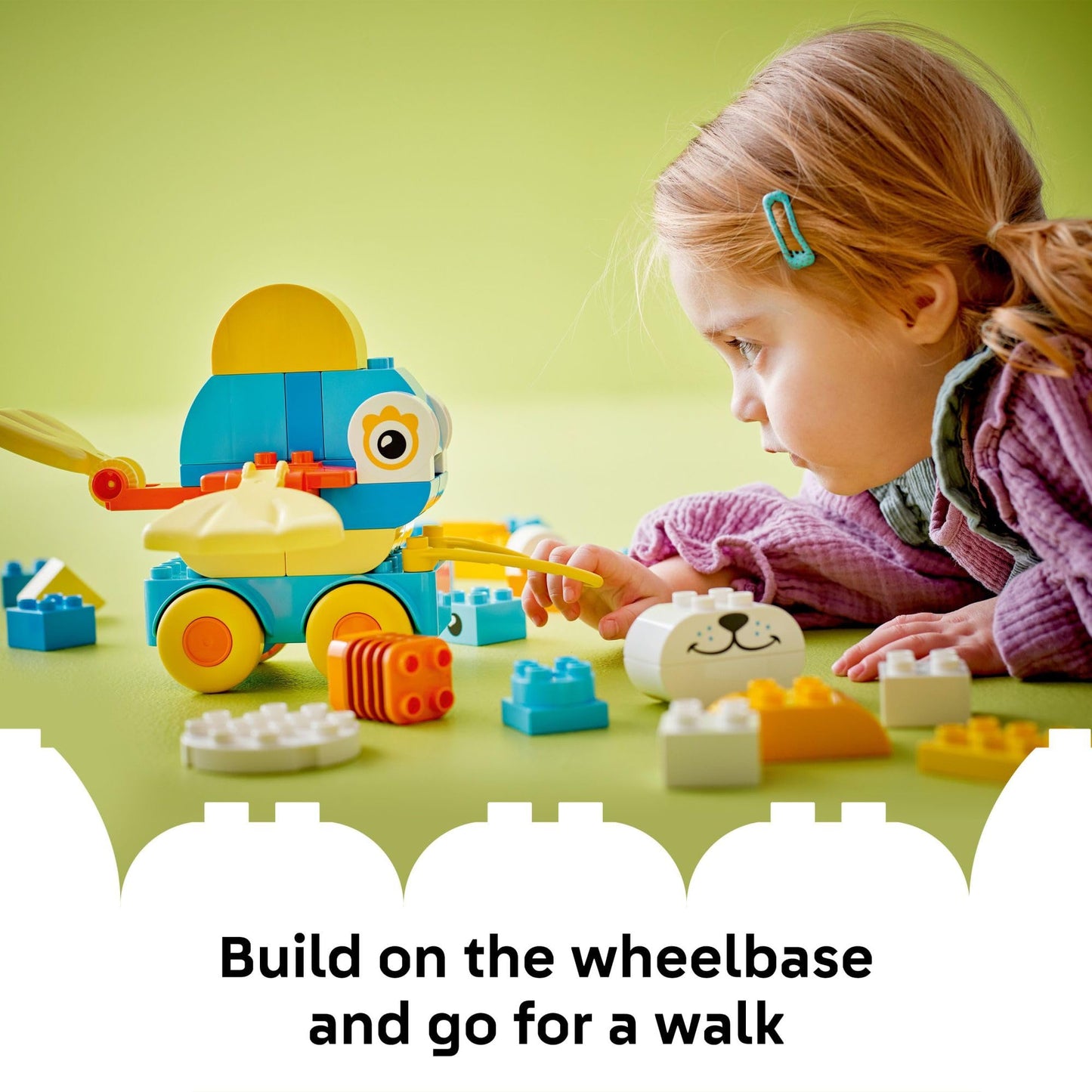 LEGO DUPLO Town 3 in 1 Animals on Wheels (10448) – Toddler Building Toy with Moving Animal Figures