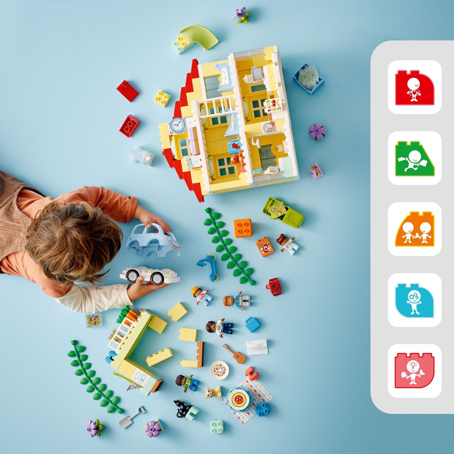 LEGO DUPLO Town 3-in-1 Family House 10994 | STEM Building Toy for Toddlers 3+