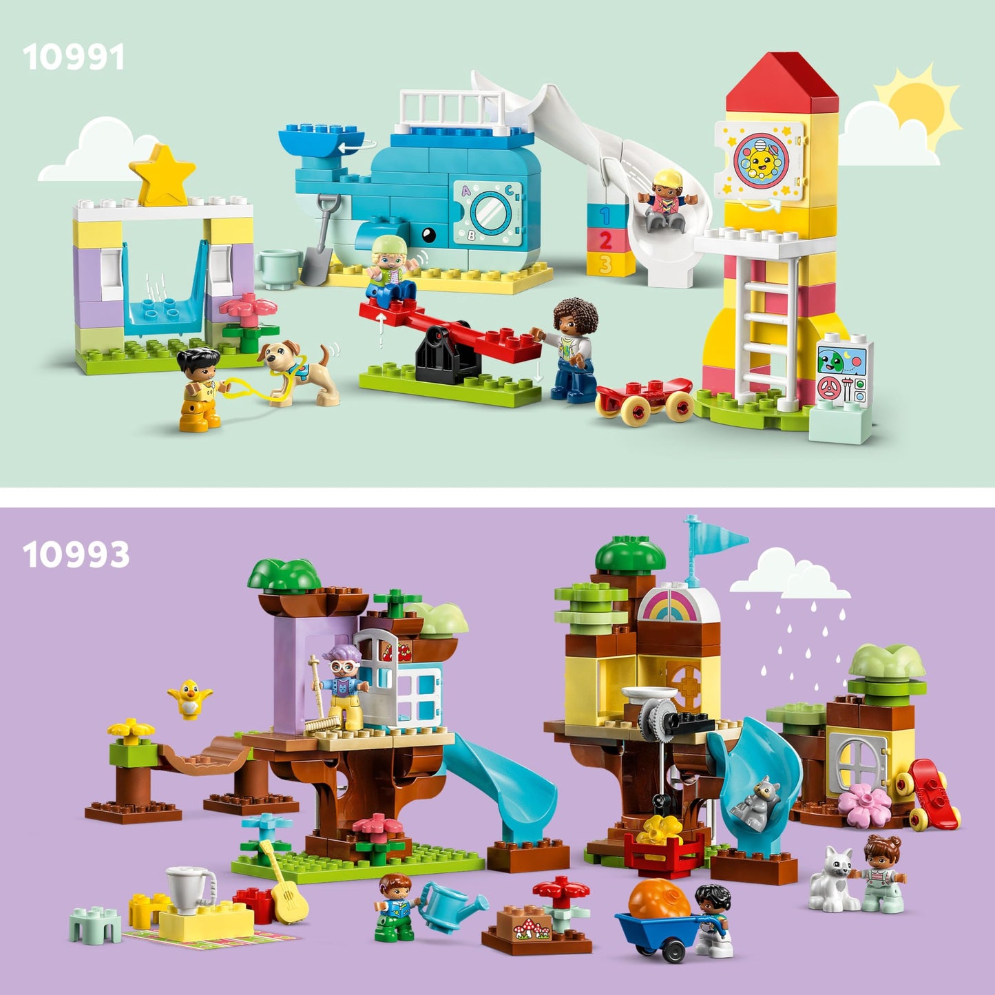 LEGO DUPLO Town 3-in-1 Family House 10994 | STEM Building Toy for Toddlers 3+