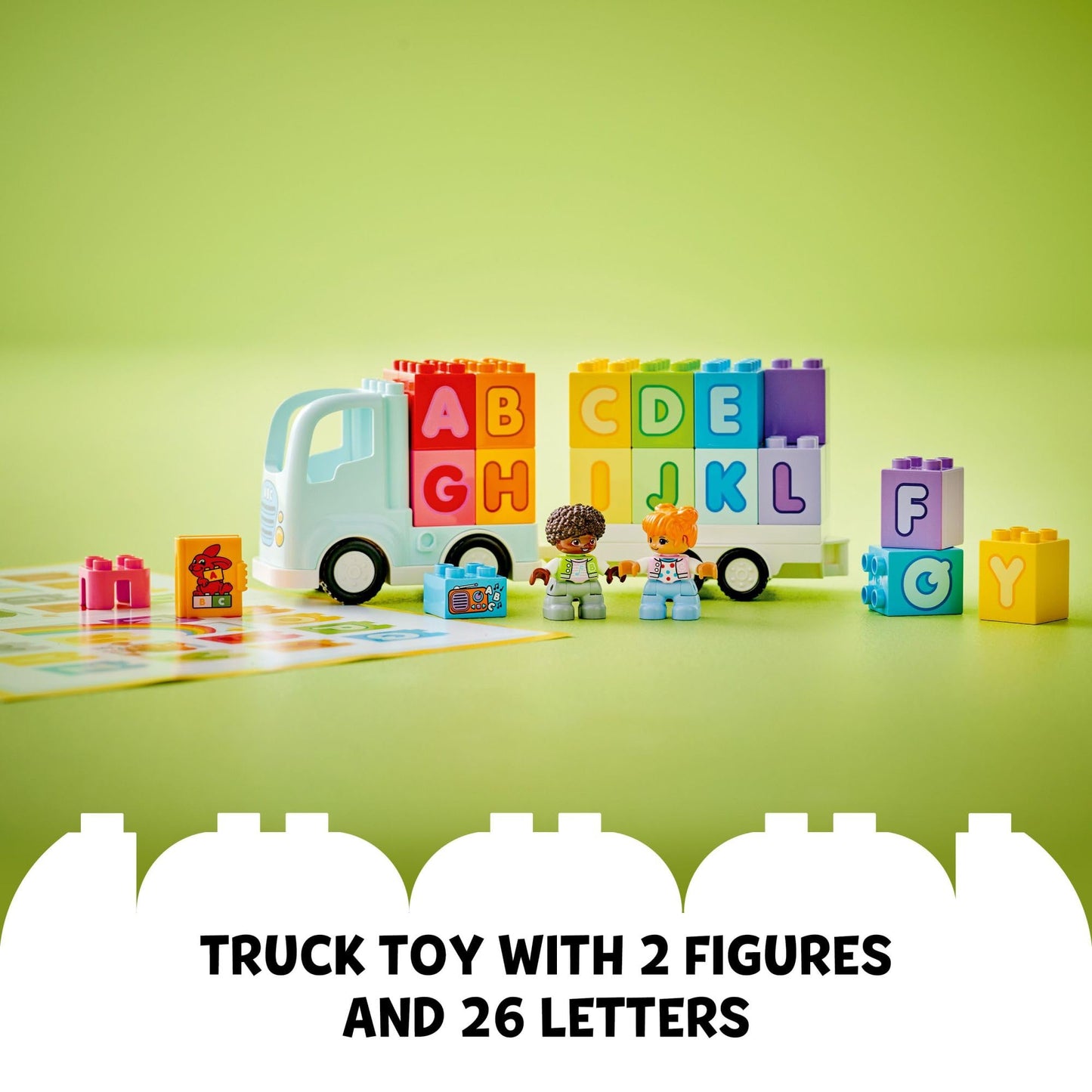 LEGO DUPLO Town Alphabet Truck Toy (10421) – Early Letter Learning for Toddlers 2+