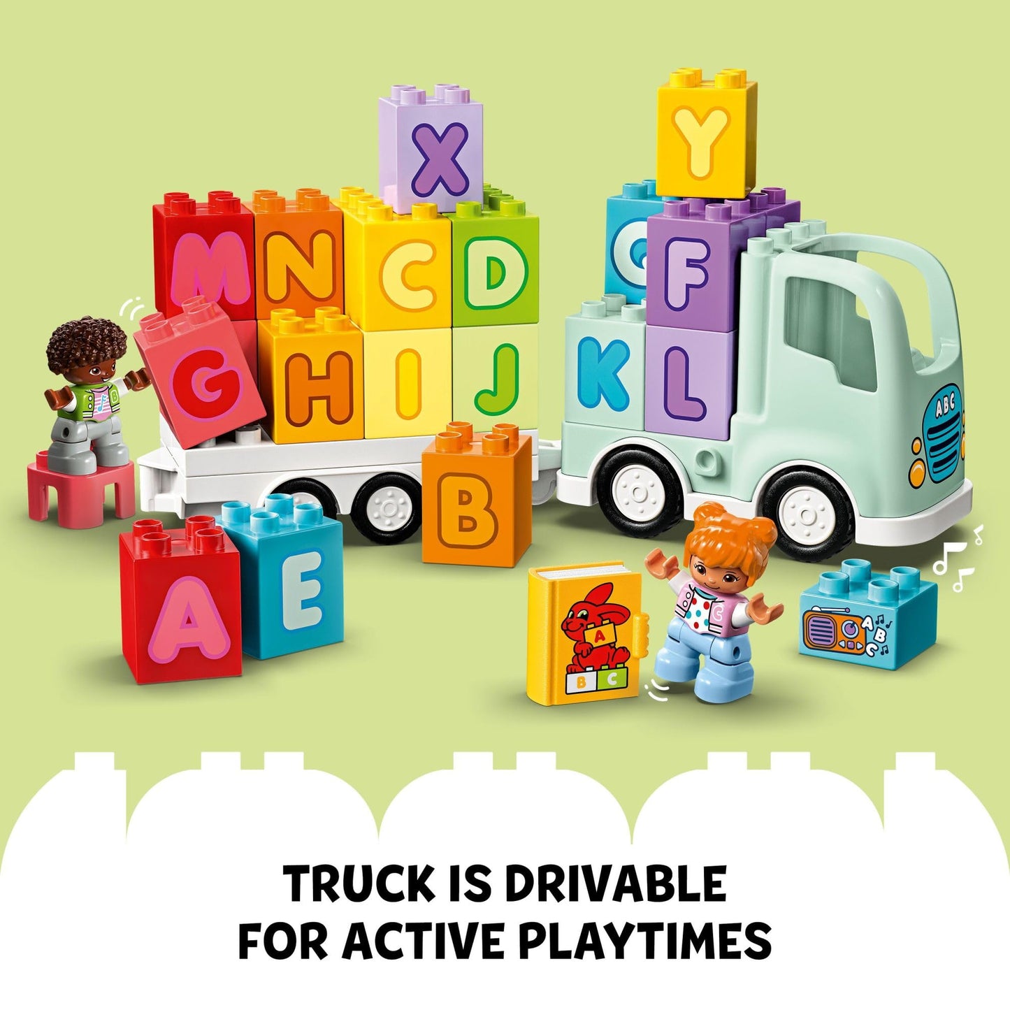 LEGO DUPLO Town Alphabet Truck Toy (10421) – Early Letter Learning for Toddlers 2+