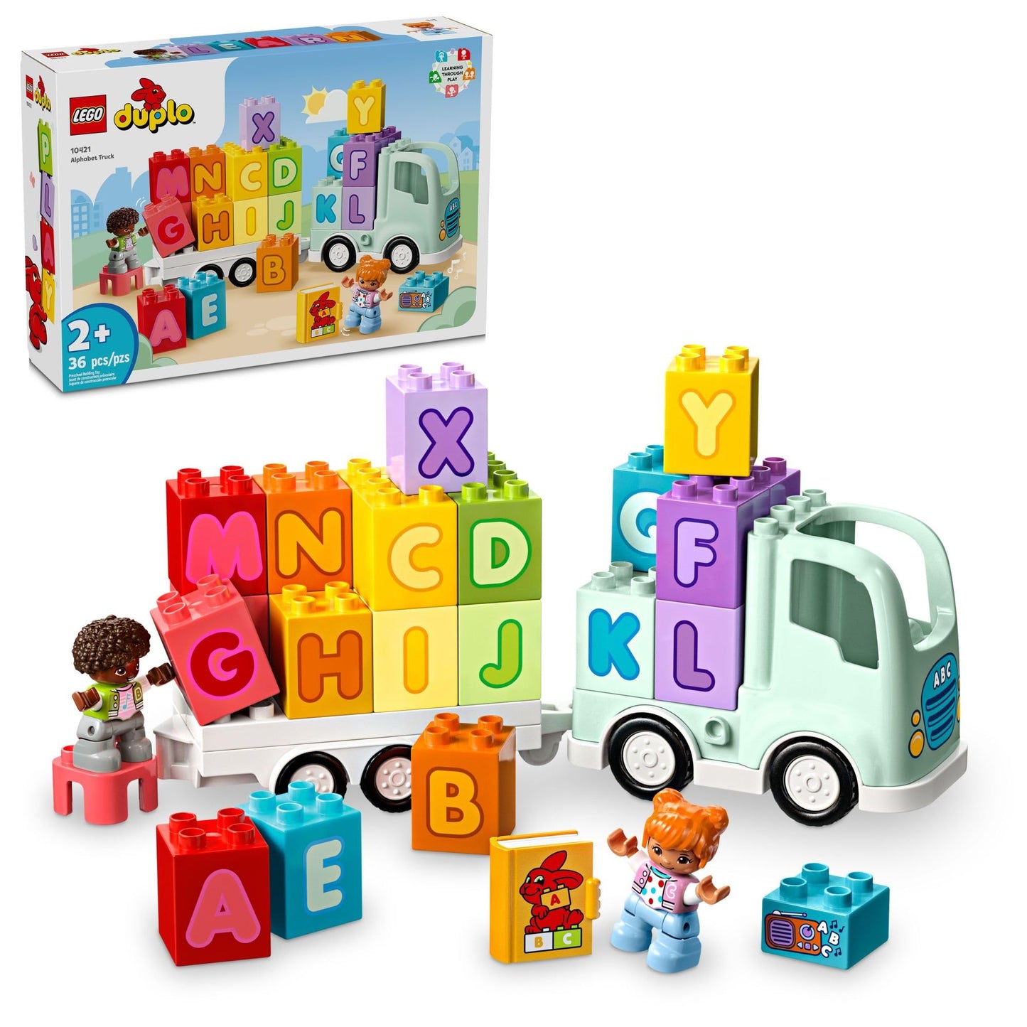LEGO DUPLO Town Alphabet Truck Toy (10421) – Early Letter Learning for Toddlers 2+