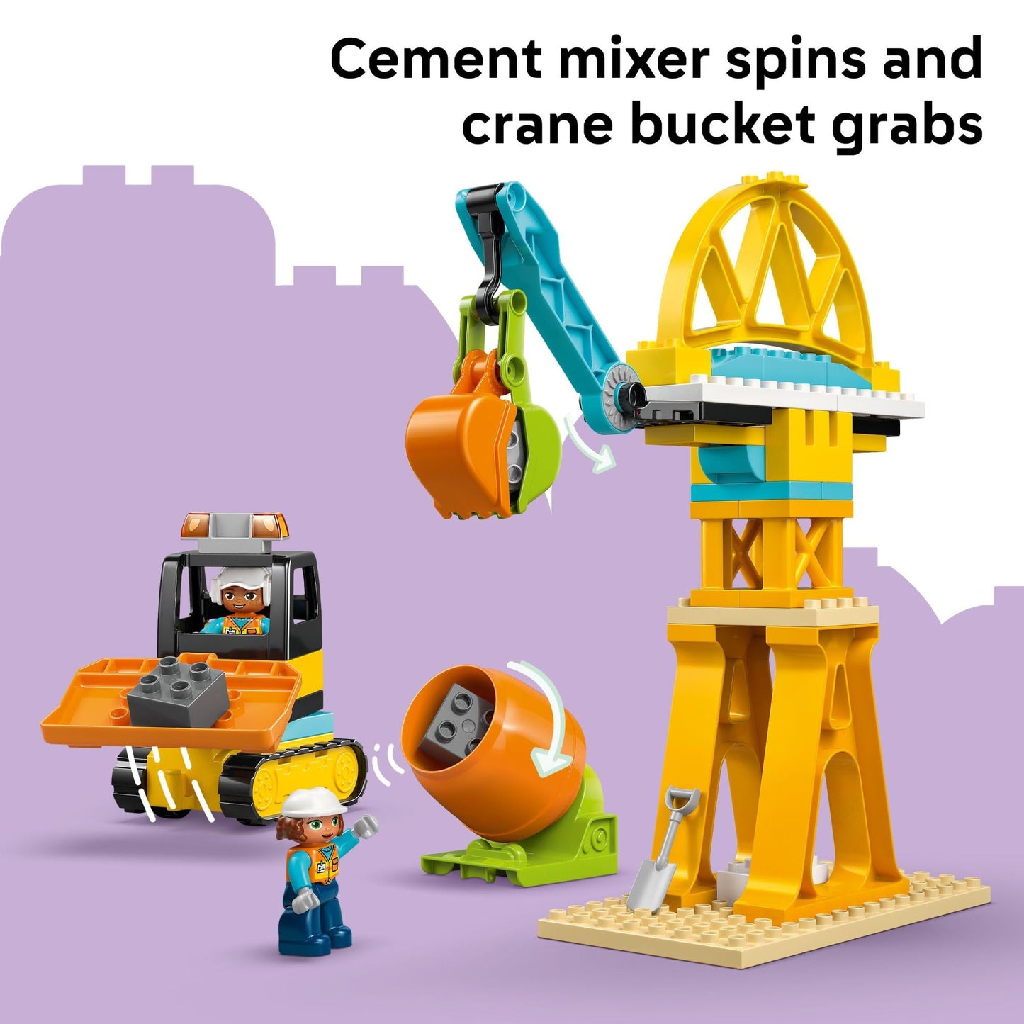 LEGO DUPLO Town 3-in-1 Construction Site & Vehicles (10476) – Toddler Building Blocks