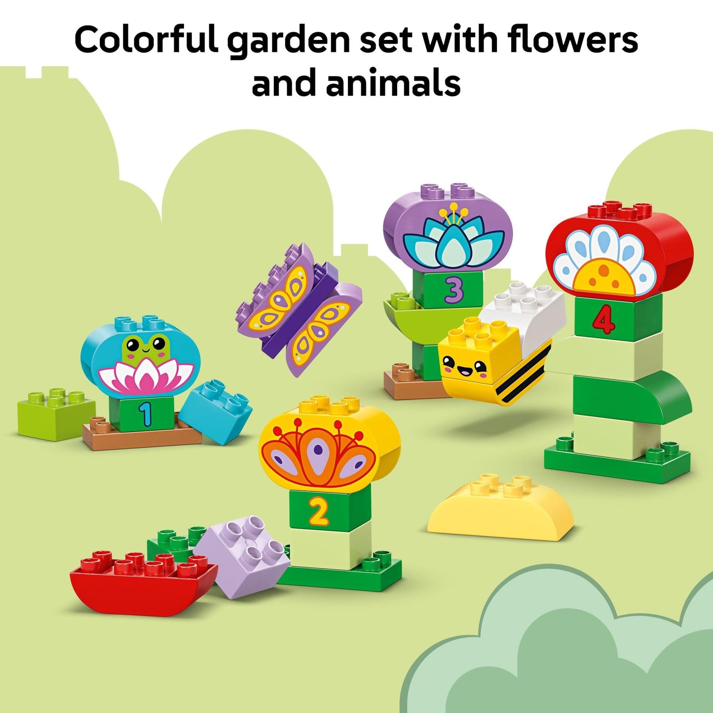 LEGO DUPLO Town Creative Garden & Flowers 10444 – Toddler Building Toy