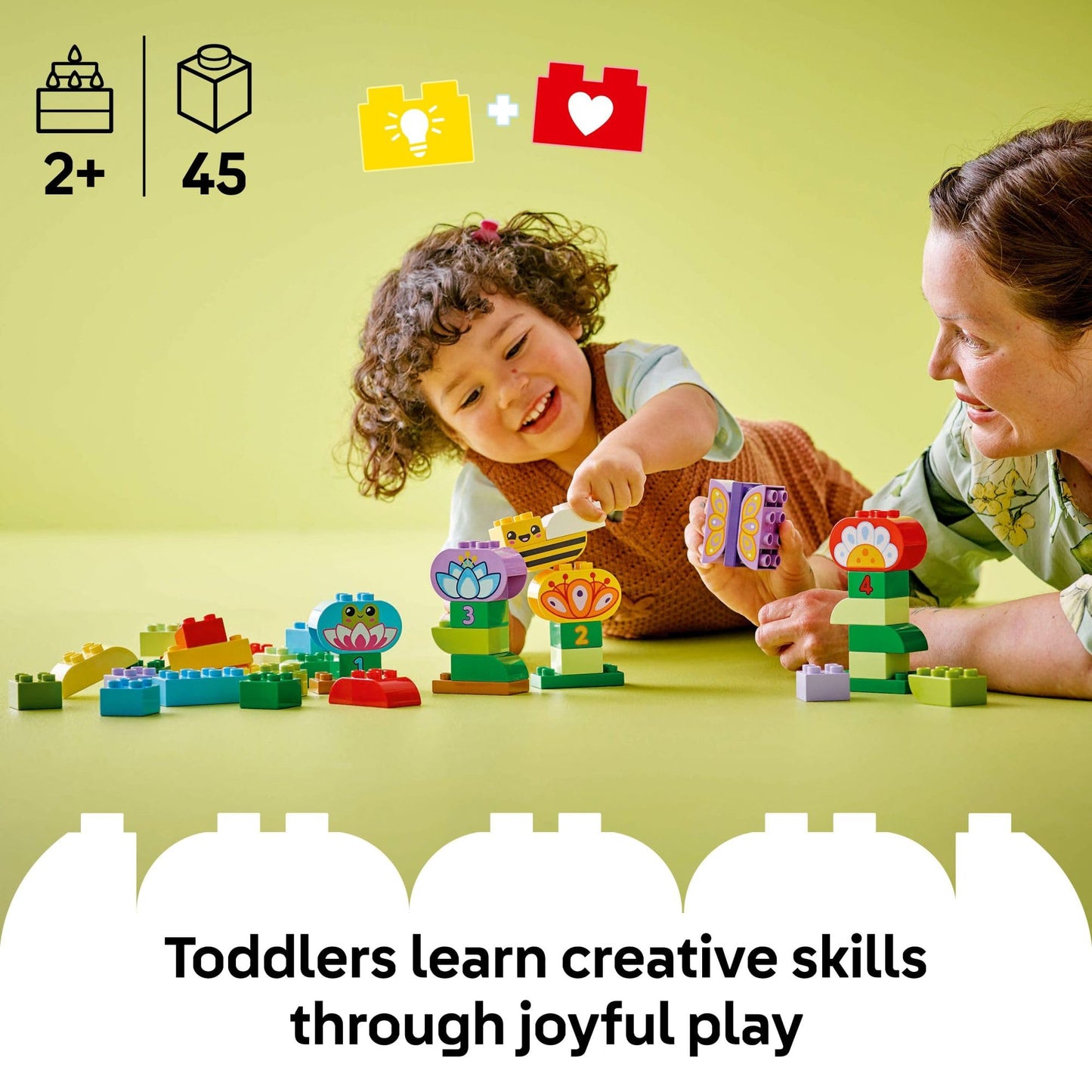 LEGO DUPLO Town Creative Garden & Flowers 10444 – Toddler Building Toy