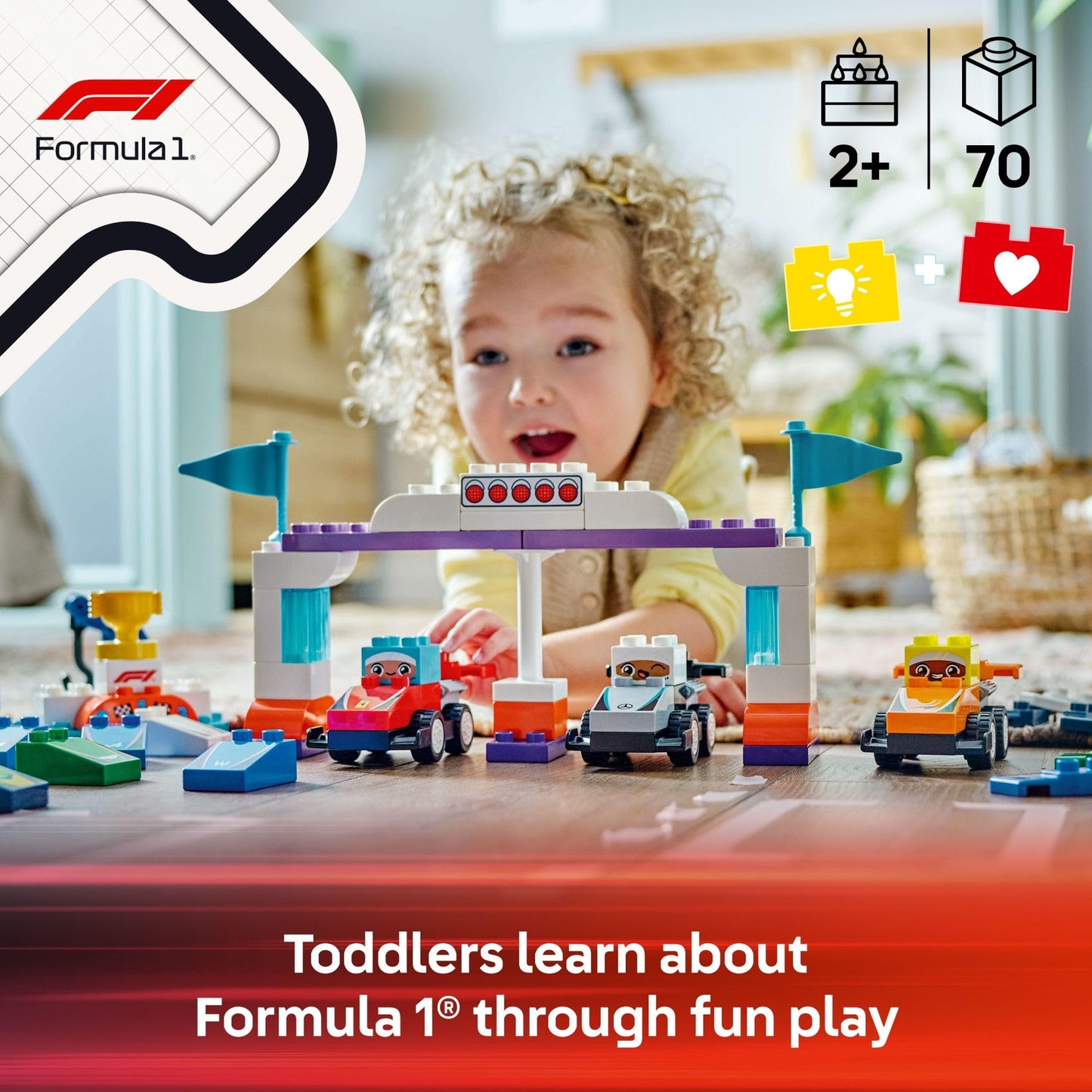 LEGO DUPLO Town F1 Race Cars & Drivers Playset 10445