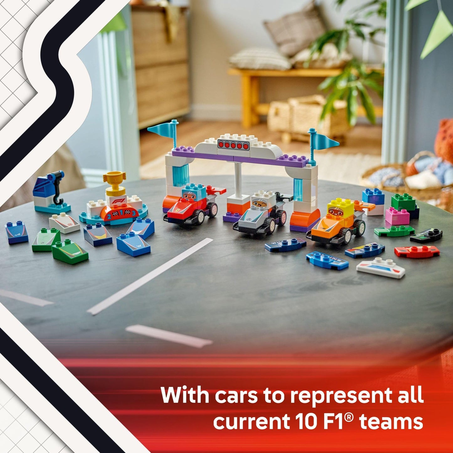 LEGO DUPLO Town F1 Race Cars & Drivers Playset 10445