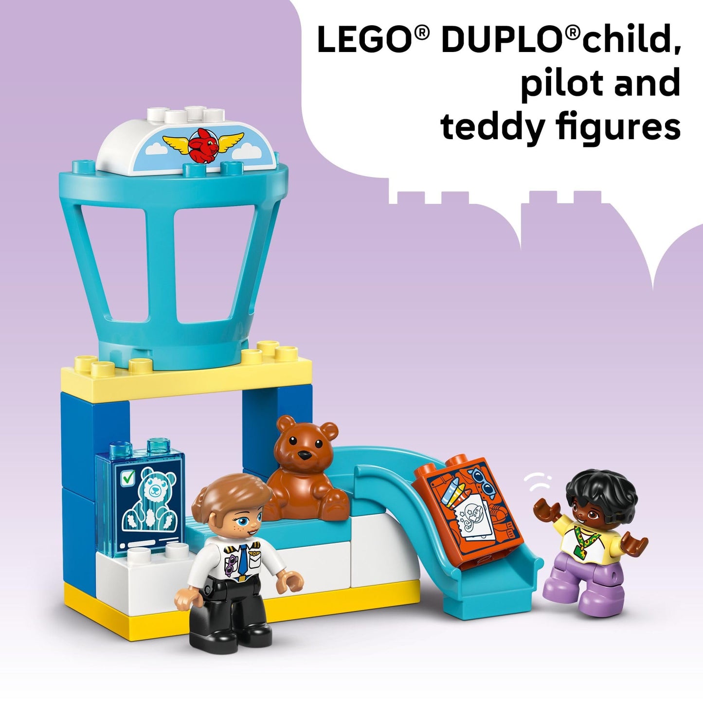 LEGO DUPLO Town First Time at The Airport 10443 – Toddler Travel & Emotions Playset