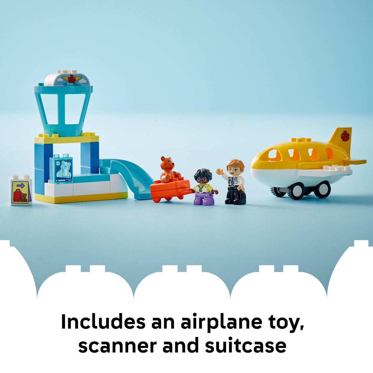 LEGO DUPLO Town First Time at The Airport 10443 – Toddler Travel & Emotions Playset