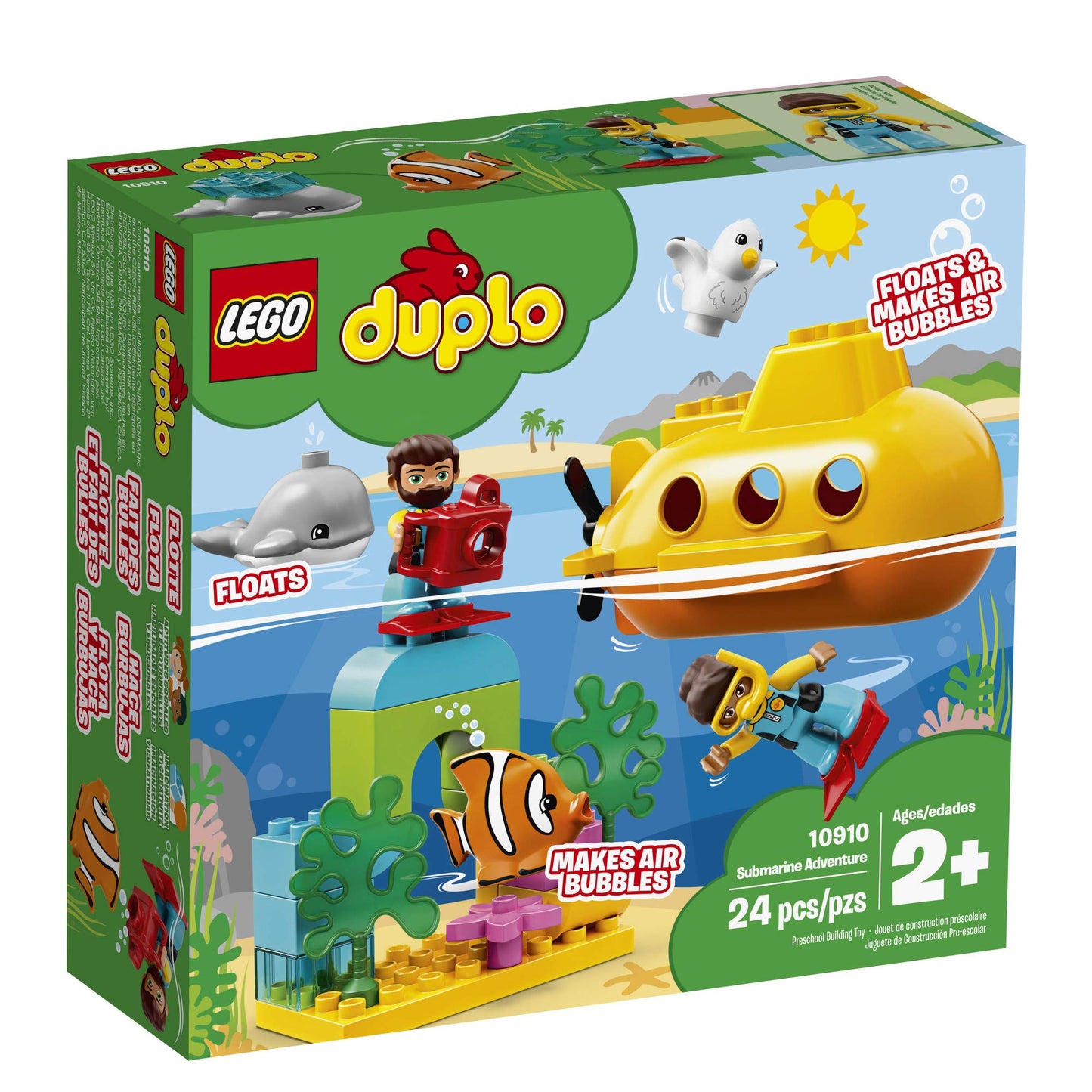 LEGO DUPLO Town Submarine Adventure 10910 – 24-Piece Bath Toy
