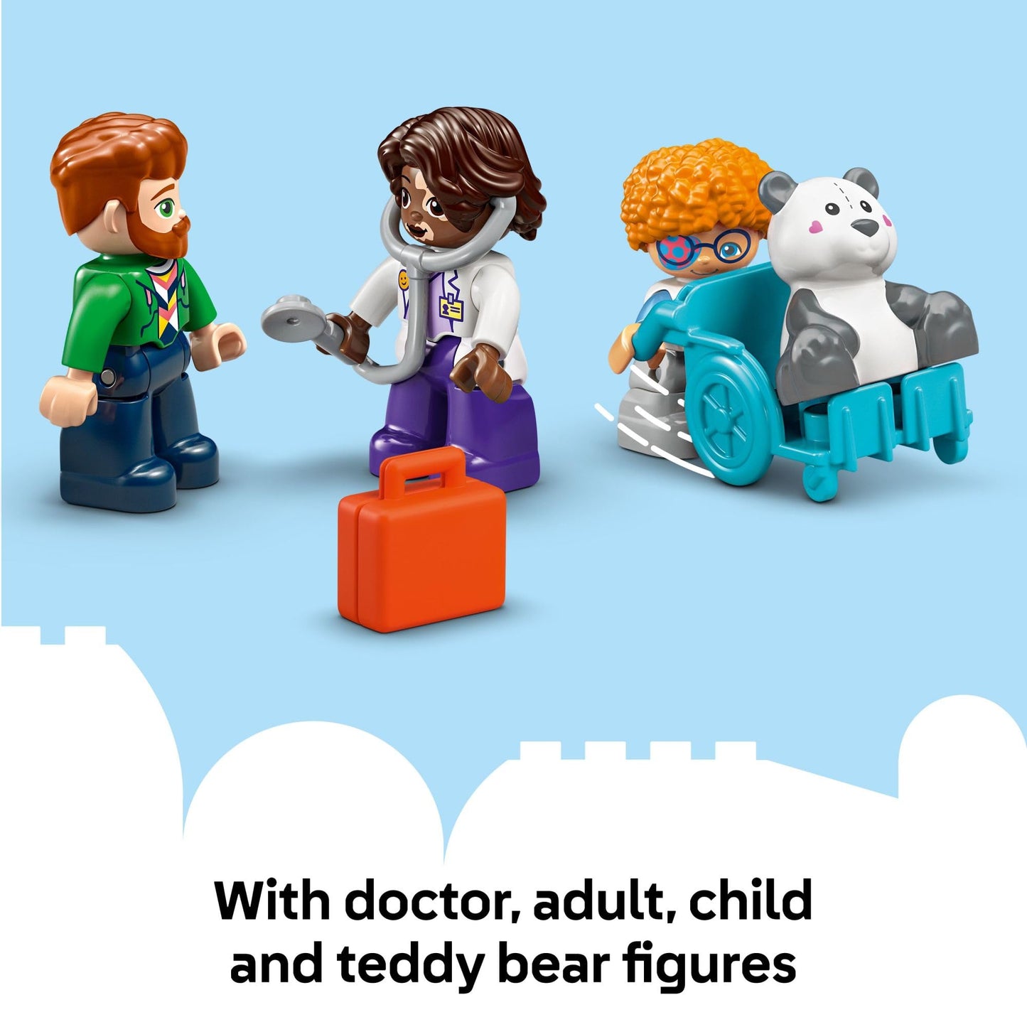 LEGO DUPLO Town First Time Visit with Doctor Office Building Playset 10449 – Ages 2+