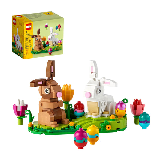 LEGO Easter Rabbits Display 40523 – Buildable Bunny Scene with Eggs & Tulips