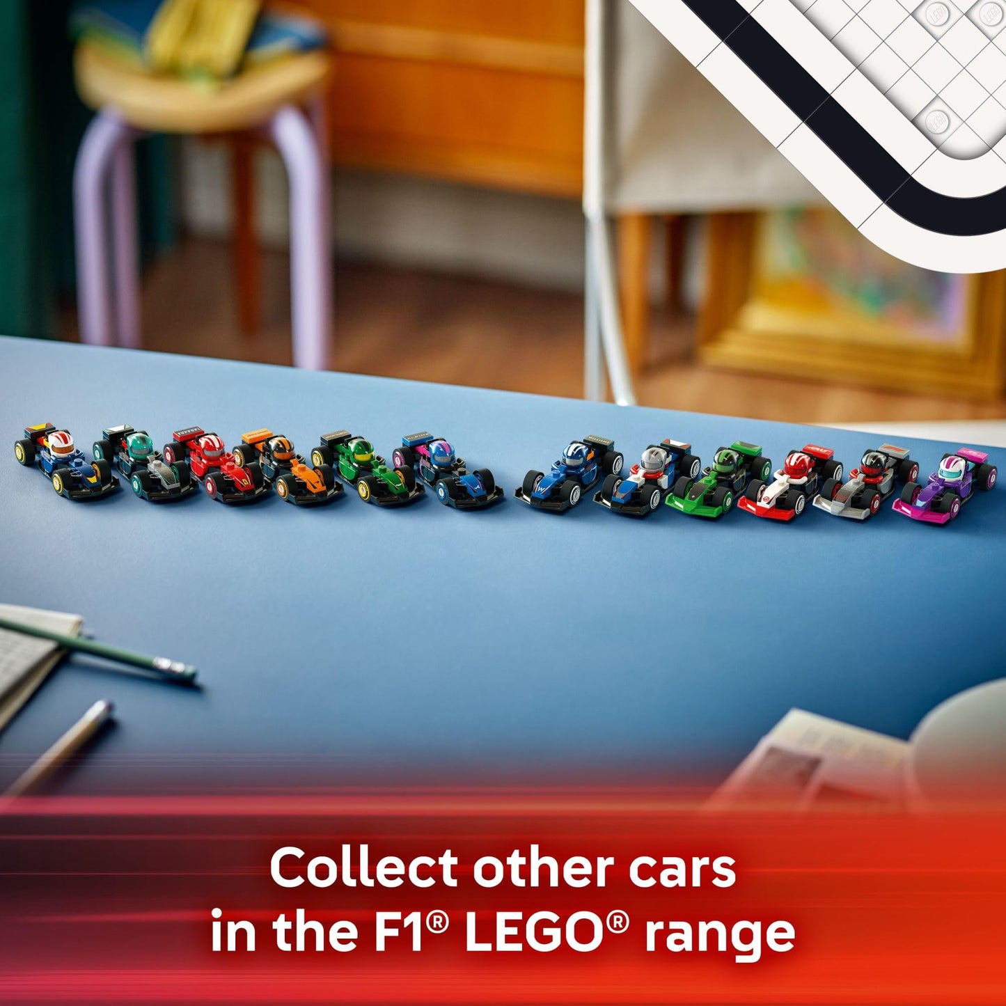 LEGO F1 Collectible Race Cars 6 Pack – Mystery Box with 174 Pieces (Ages 6+)