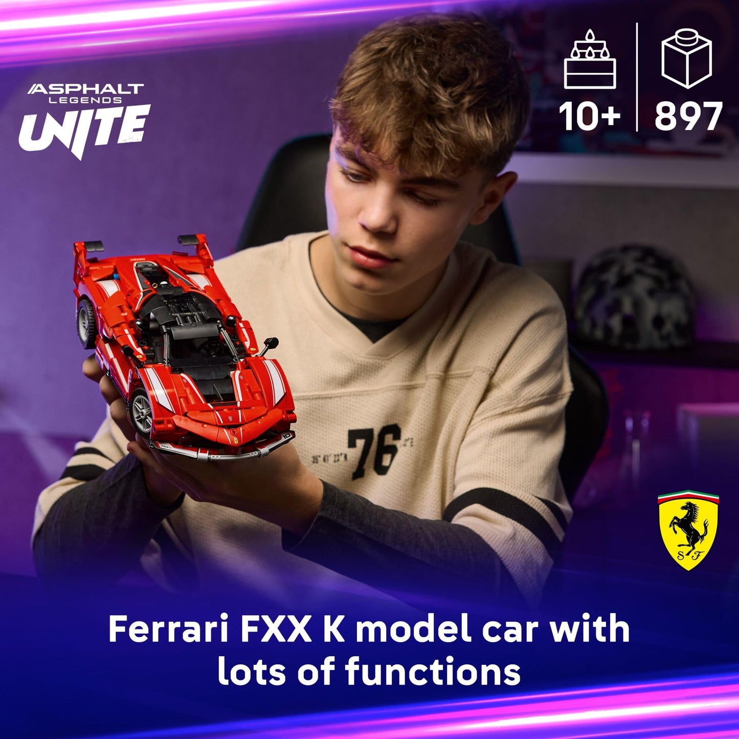 LEGO Technic Ferrari FXX K 42212 – 897-Piece Building Toy for Kids 10+