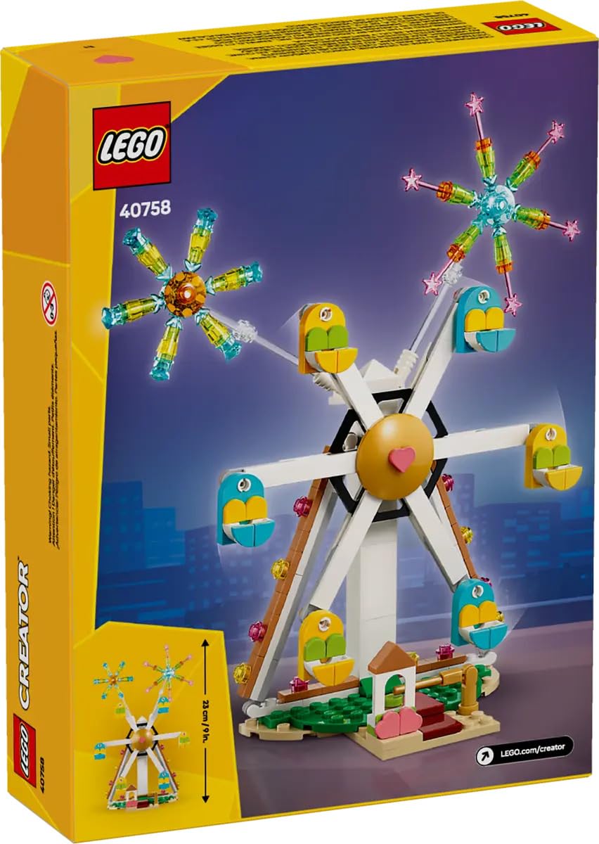 LEGO Creator Celebration Ferris Wheel with Fireworks 40758 – 230-Piece Building Set
