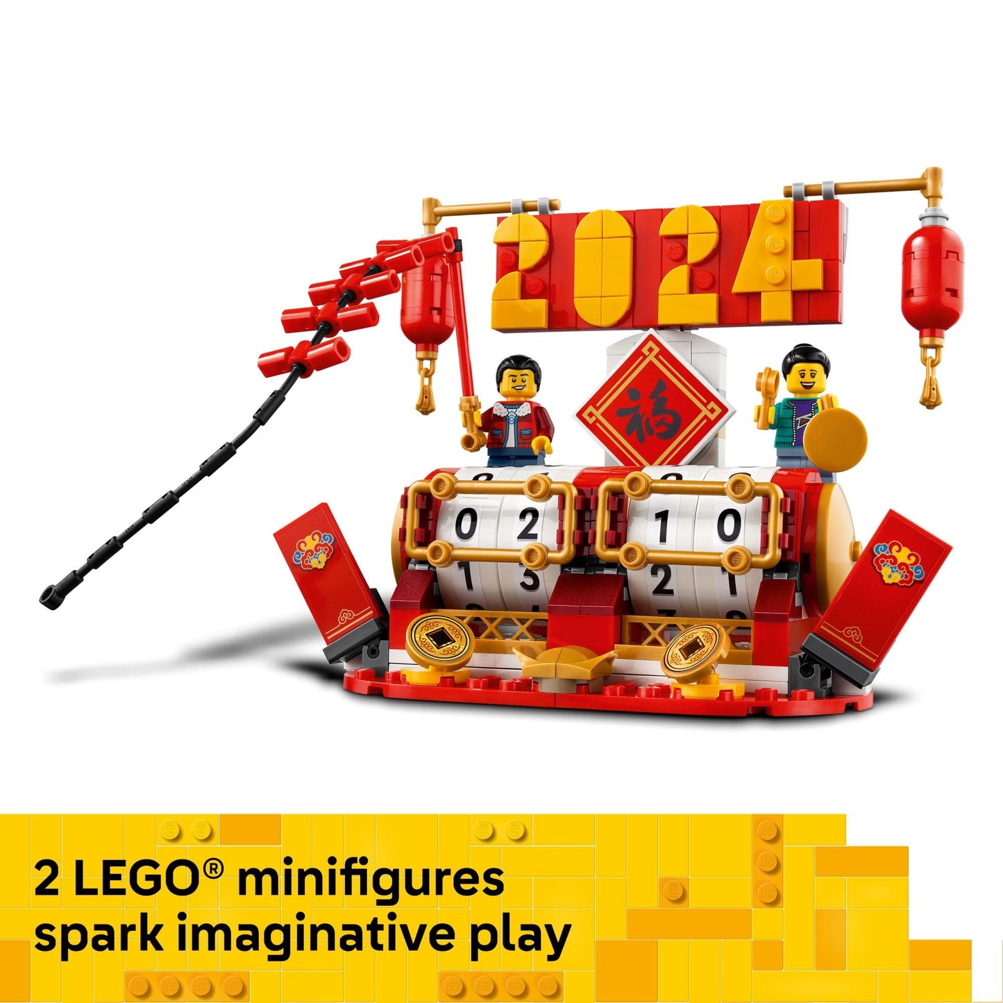LEGO Festival Calendar 40678 – Lunar New Year & Dragon Boat Festival Building Toy for Kids 10+
