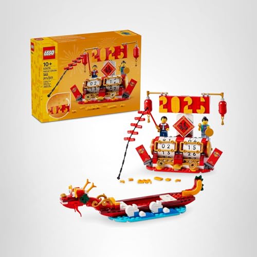 LEGO Festival Calendar 40678 – Lunar New Year & Dragon Boat Festival Building Toy for Kids 10+