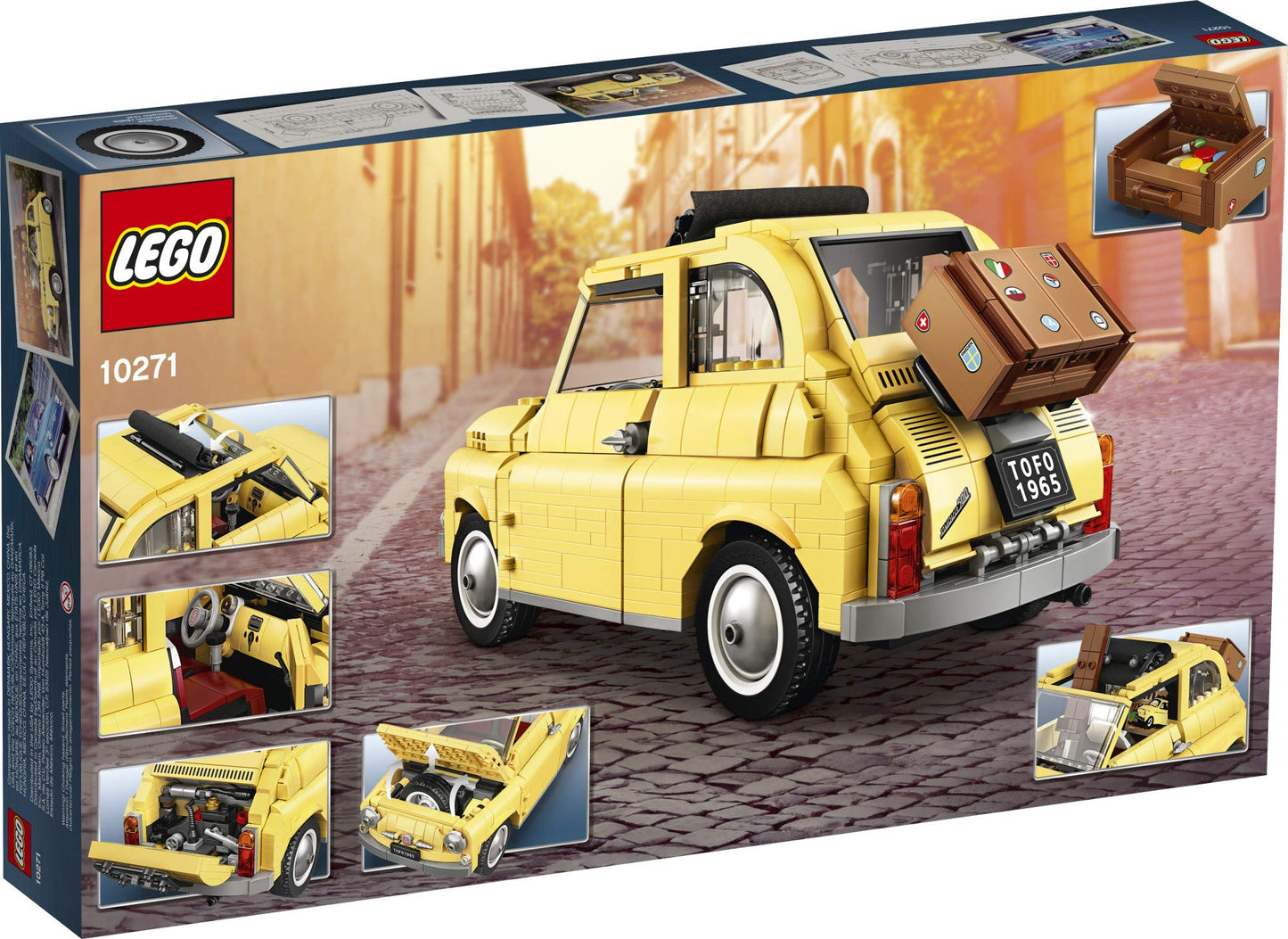 LEGO Creator Expert Fiat 500 10271 – 960-Piece Model Car Building Set for Adults & Collectors