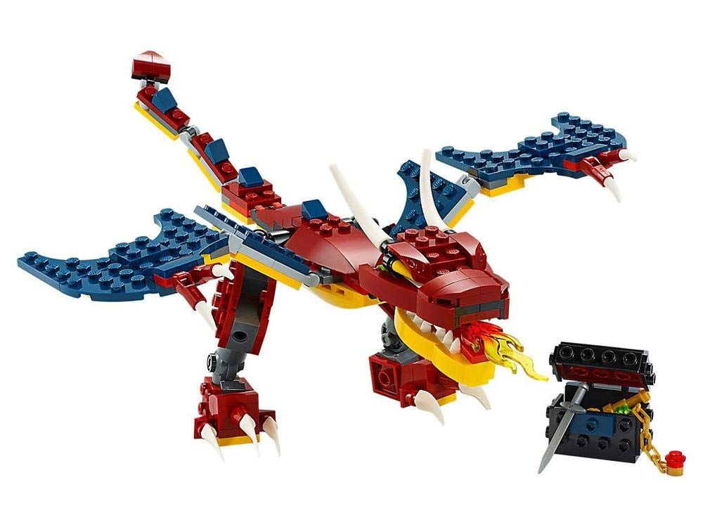 LEGO Creator 3in1 Fire Dragon 31102 Building Kit 234 Pieces | Build Rebuild Imagine